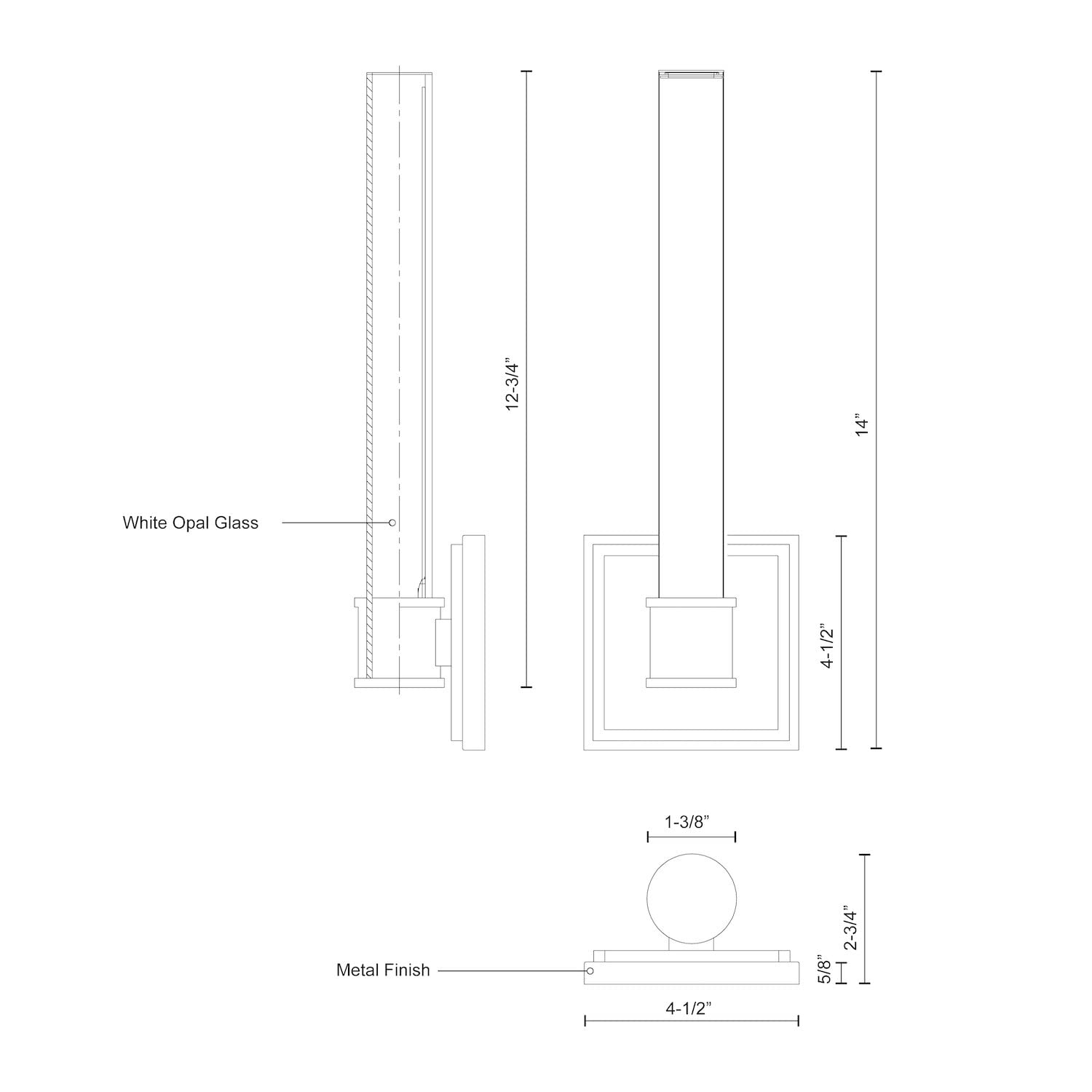 Kuzco Lighting WS17014-BN Rona Modern LED Wall Sconce in Brushed Nickel - Perfect for Bedroom, Living Room, and Hallway Lighting
