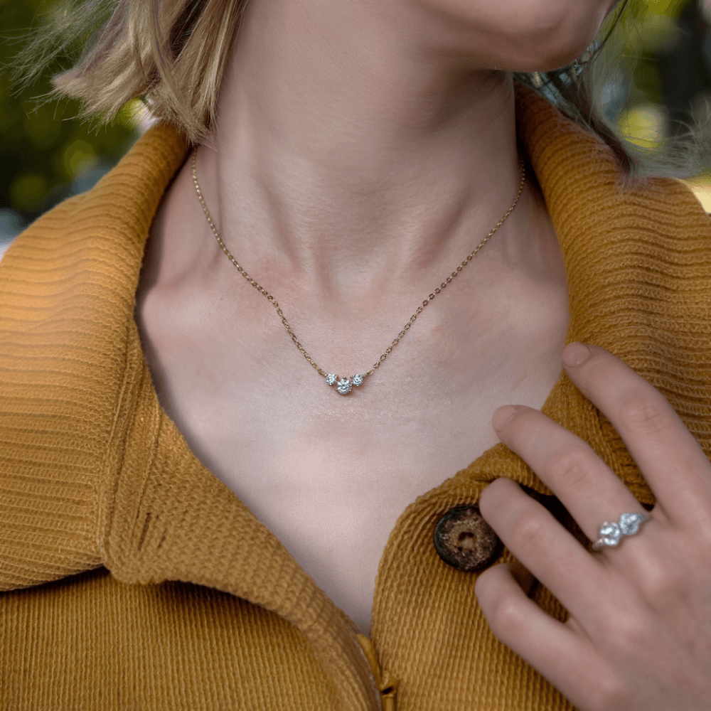 Charming Smile Premium Moissanite Pendant Necklace for Women - Elegant Jewelry Gift for Anniversary, Valentine's Day & Special Occasions