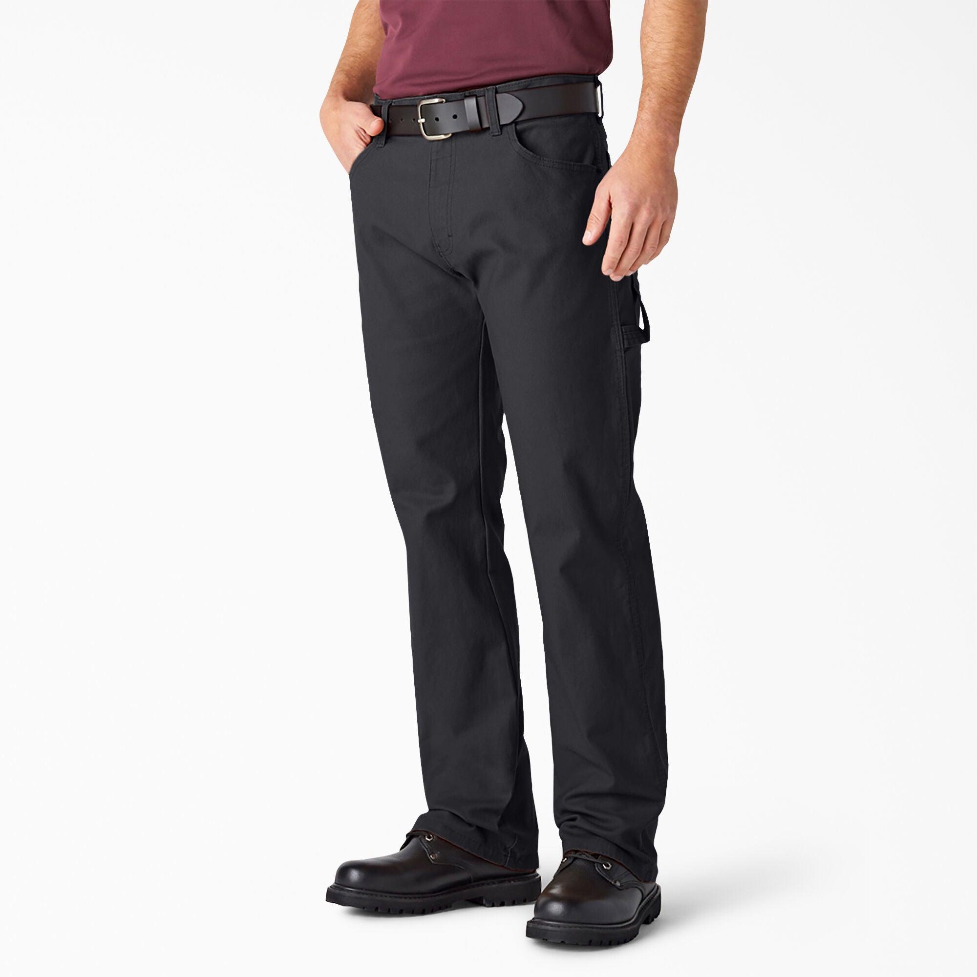 Relaxed Fit Heavyweight Duck Carpenter Pants for Men - Durable Work Pants in Black | Ideal for Construction, Carpentry & Outdoor Work