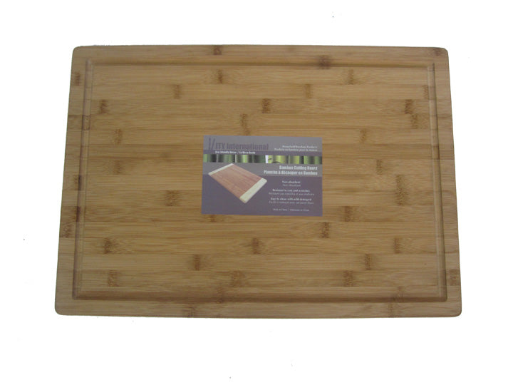 ITY Extra Large Bamboo Cutting Board - 18x12x0.5 Inch Thick Chopping Board for Kitchen, Butcher Block for Meat, Vegetables & Fruits - Perfect for Home Cooking, Meal Prep & Professional Chefs