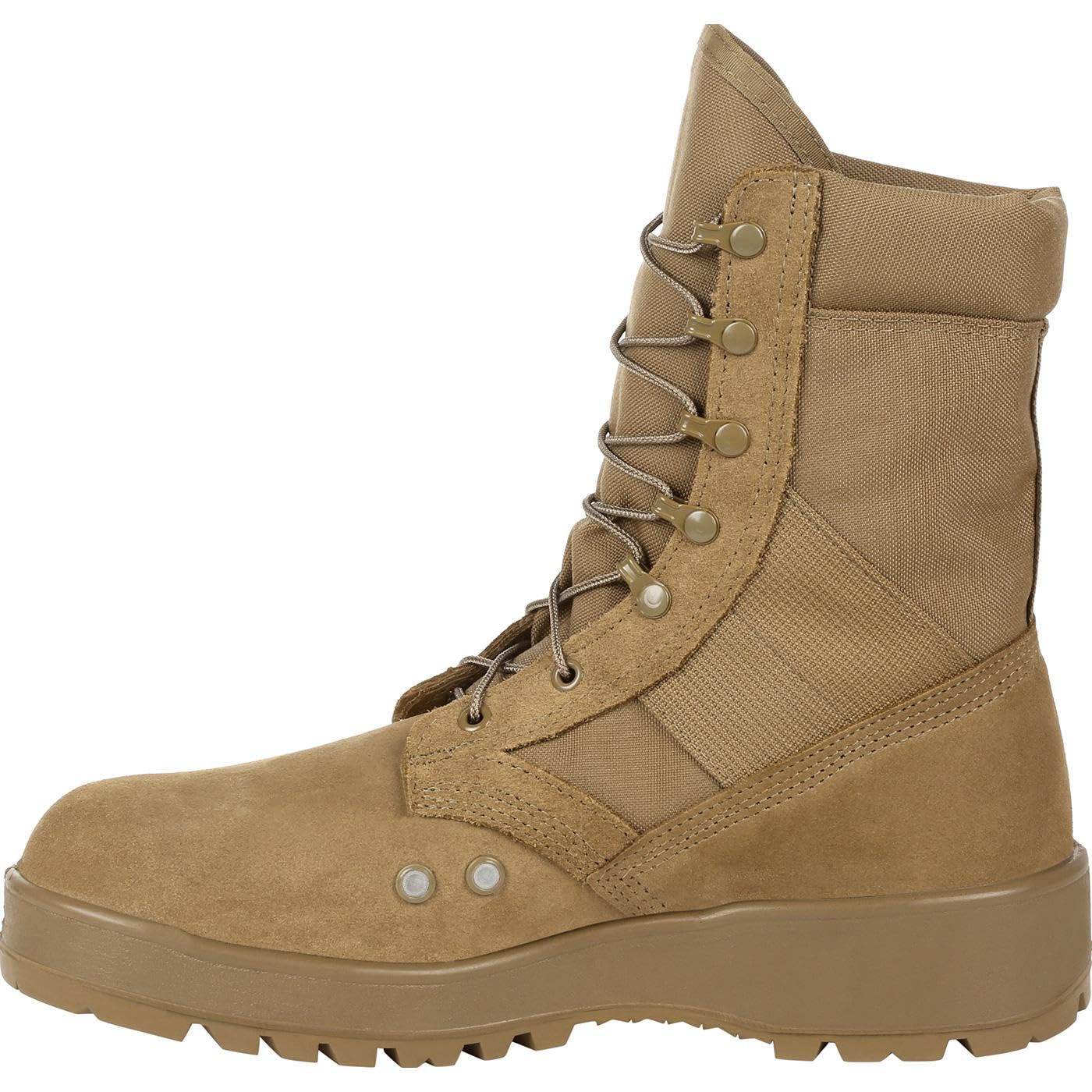 ROCKY Men's Hot Weather Military Boots - Lightweight Tactical Combat Boots for Hiking, Work & Outdoor Activities