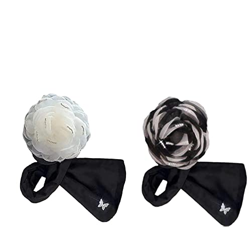 Snoose Elegant Big Flower Hair Bun Maker - 1/2/3pcs Set for Women & Girls | Twist Hair Donut, Lazy Curler Tool | Perfect for Weddings, Parties & Everyday Hairstyles (2022 New Design)