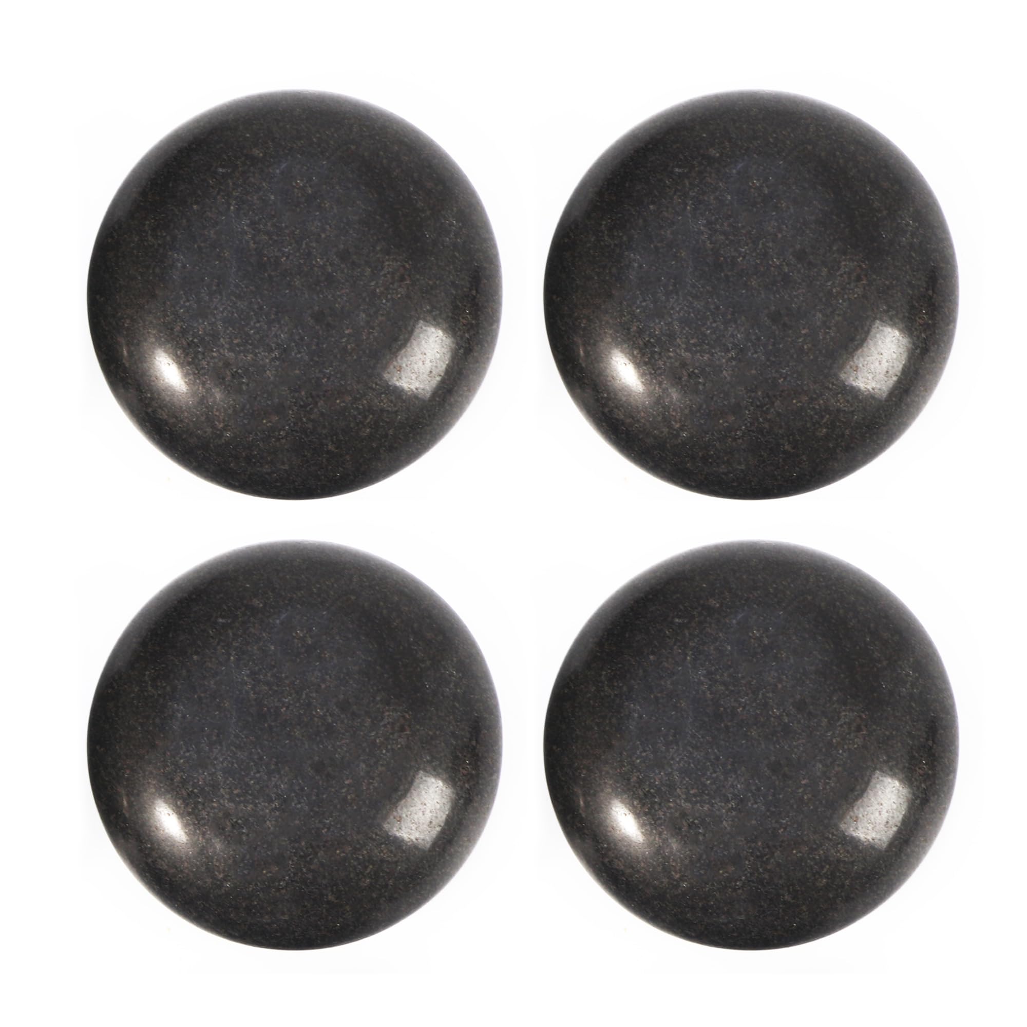 10-Piece Black Basalt Hot Stone Massage Set for Professional Spa & Therapy - Relaxing Contour Shape for Deep Tissue & Swedish Massage - Perfect for Home Spa, Stress Relief & Muscle Recovery