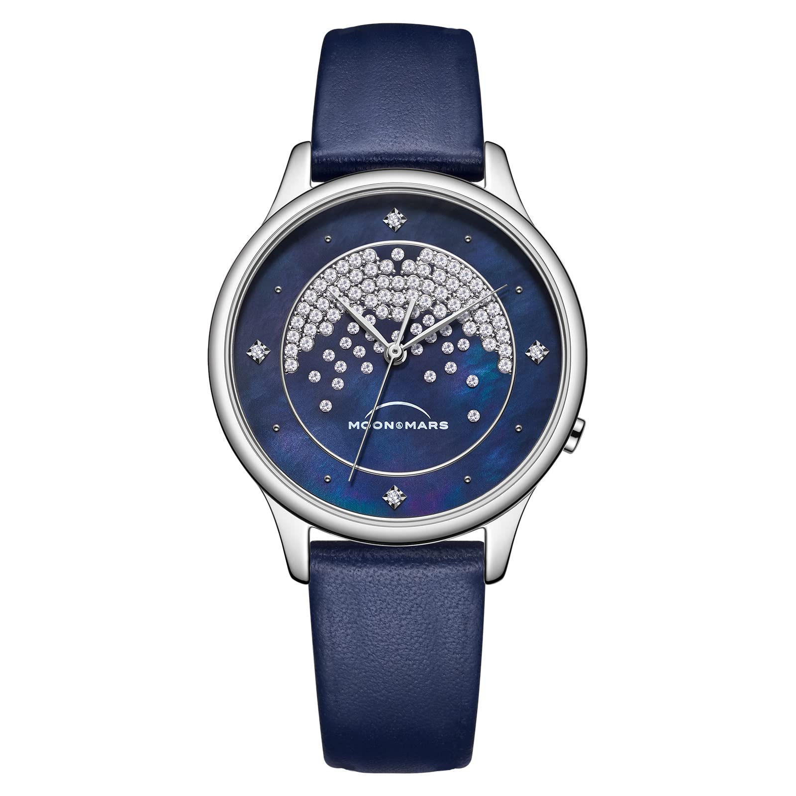 Luxury Women's Wrist Watches with Crystal Accents - Elegant Stainless Steel & Leather Dress Watches - Perfect Gift for Women, Birthday, Anniversary & Special Occasions