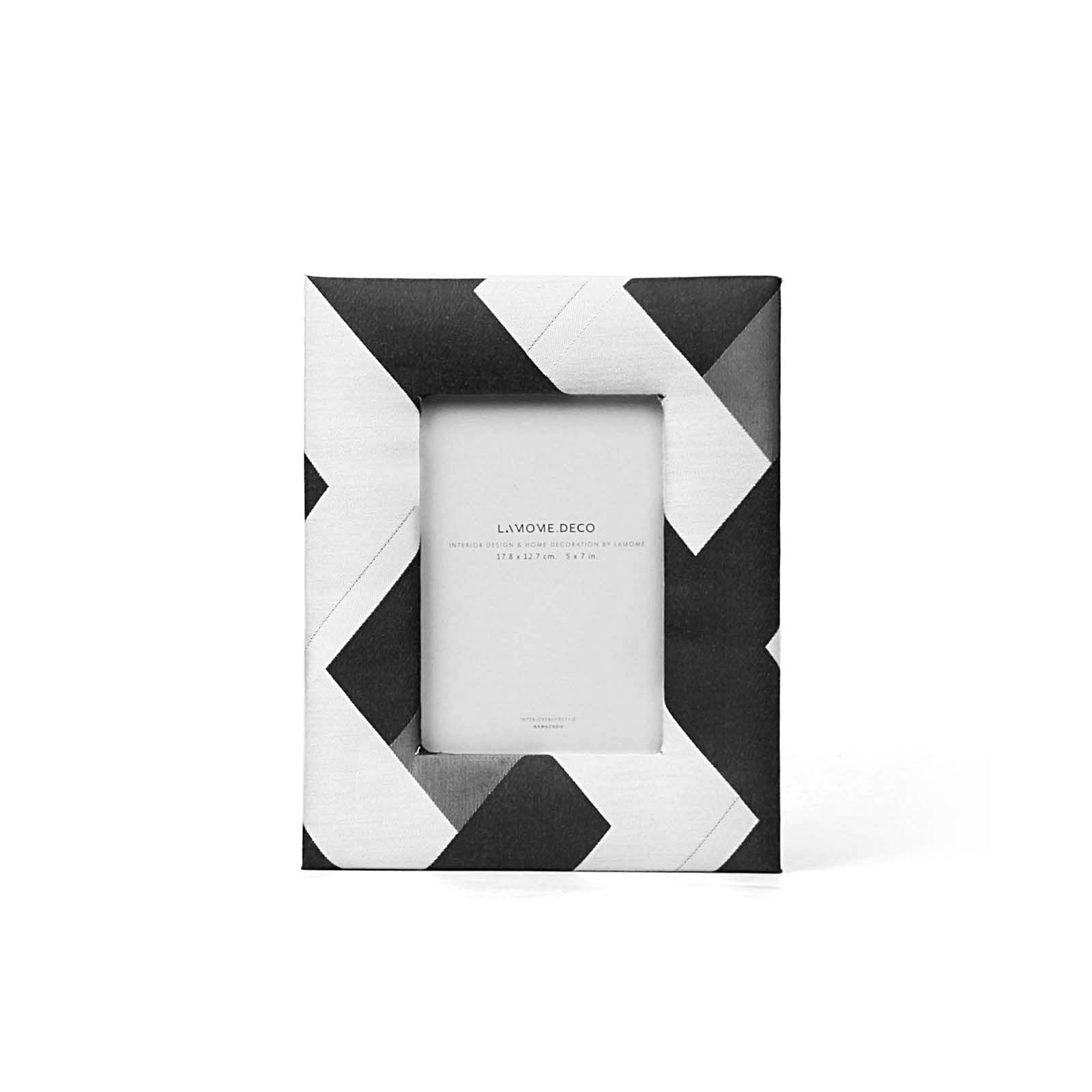 YAMIA 4x6 & 5x7 Picture Frames - Black and White Checkered Photo Frames for Tabletop Display | Home Decor Wall Art | Perfect Gift for Women, Mom, Friends | Ideal for Living Room, Bedroom, Office Decor