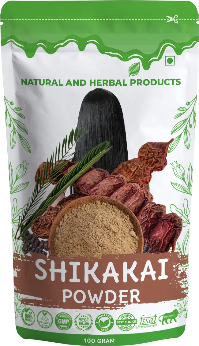 Organic Shikakai Powder for Hair Growth - Herbal Hair Wash for Men & Women | Natural Deep Cleansing Hair Cleanser for Soft, Thicker & Stronger Hair | 100GM Soap Bobs | Perfect for Daily Hair Care & Scalp Nourishment