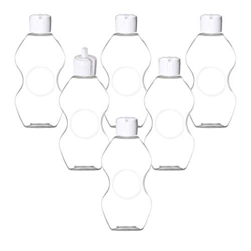 100 Pack 2oz (60ml) Empty Plastic Squeeze Bottles with Spout Cap - Travel Size Refillable Containers for Hand Sanitizer, Lotion, Shampoo, Soap - Perfect for Purse, Gym Bag & Travel Essentials