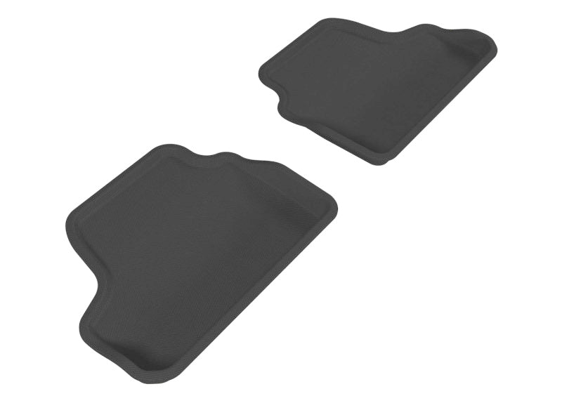 3D MAXpider Custom Fit All-Weather Floor Mats for 2007-2013 BMW 3 Series E93 (2nd Row) - Premium Kagu Black Car Mats for Ultimate Protection & Style | Perfect for Daily Commute, Road Trips & Winter Driving