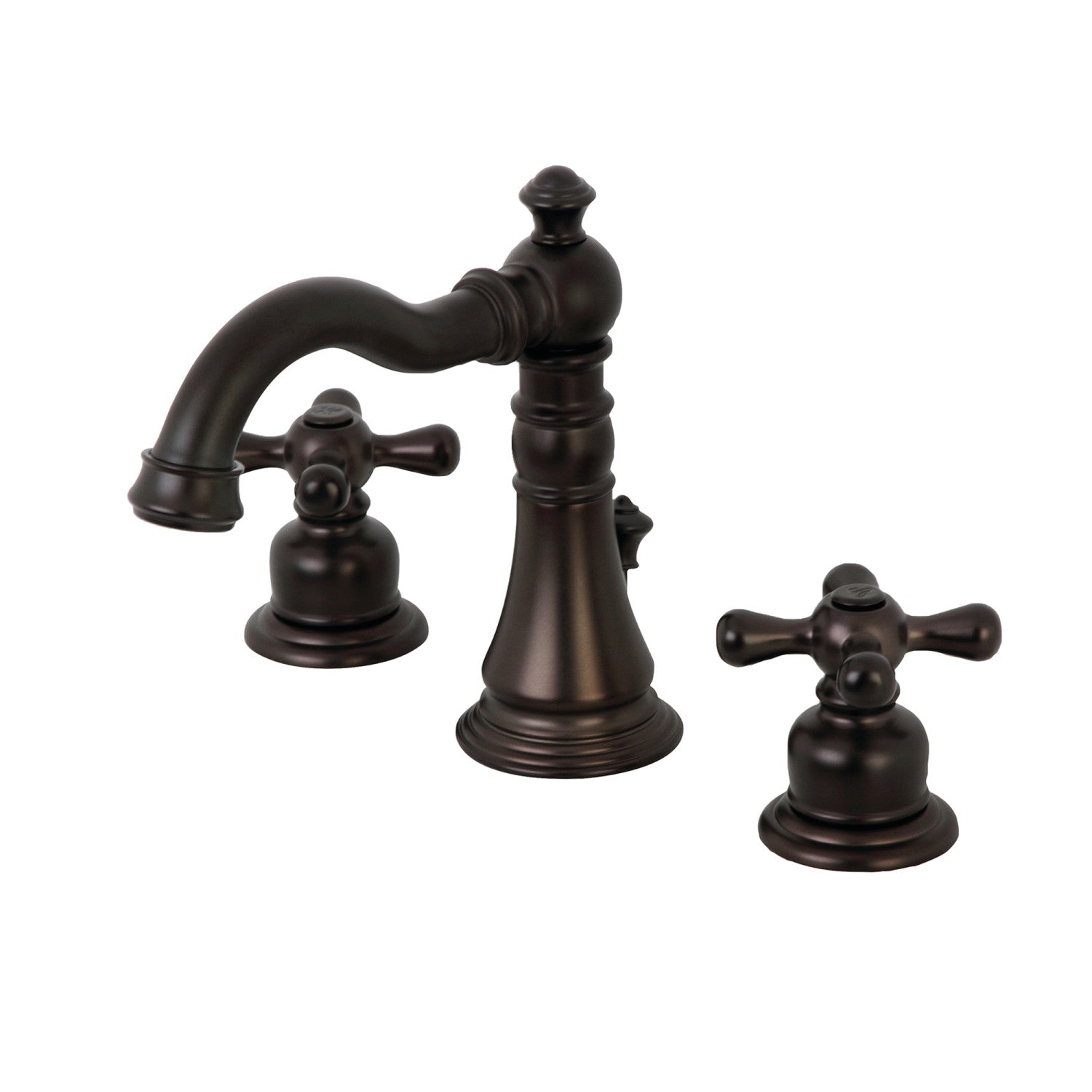 American Classic FSC1975AX Oil Rubbed Bronze Widespread Bathroom Faucet - 2 Handle 3 Hole Deck Mount with Pop Up Drain - Perfect for Modern Bathroom Renovations and Home Upgrades