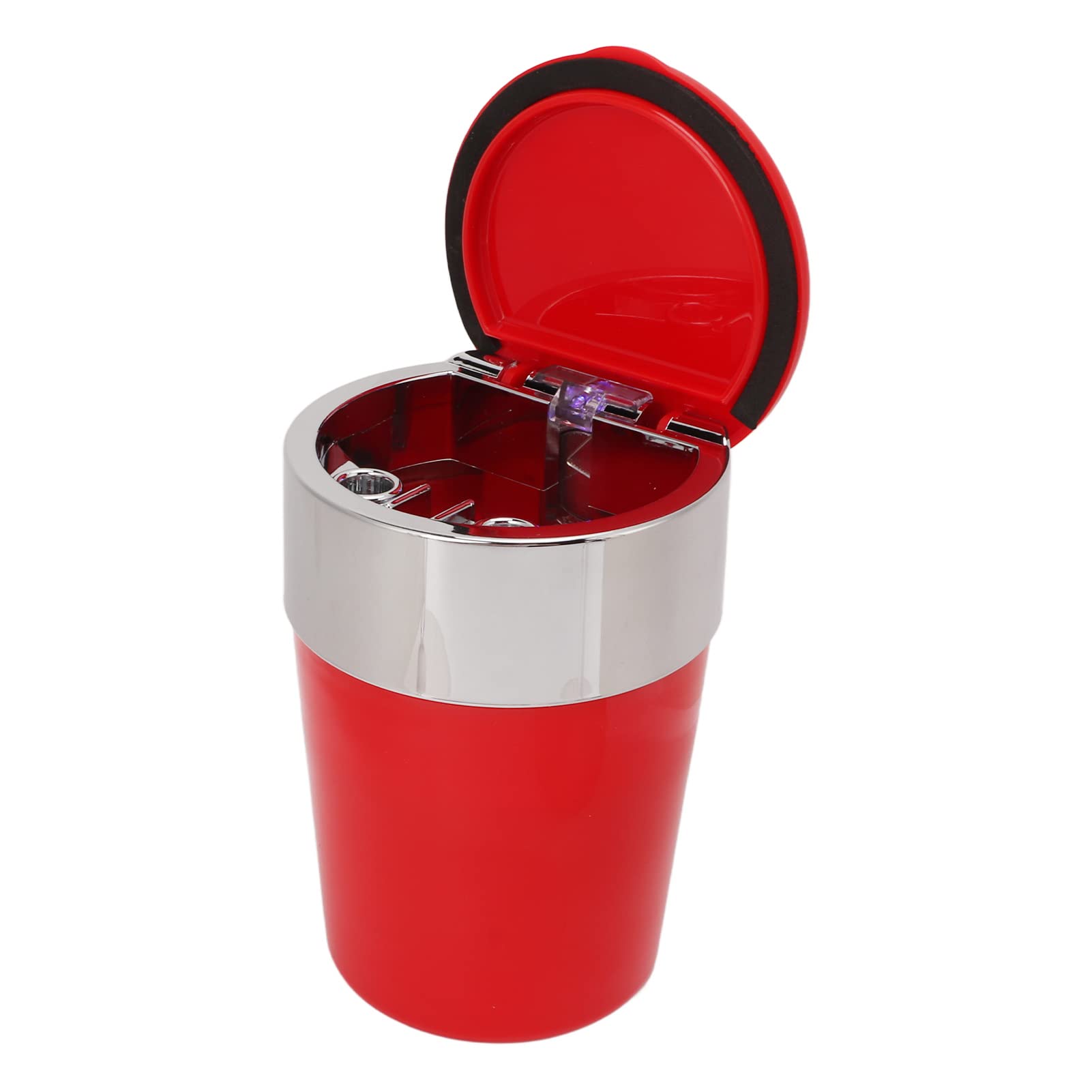 Gaeirt Windproof Ashtray - ABS & Stainless Steel Car Ashtray with Rainproof Design (Red) | Perfect for Outdoor Smoking, Camping, and Road Trips