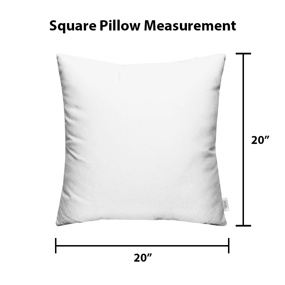 Square Throw Pillows Set of 4 - 20x20
