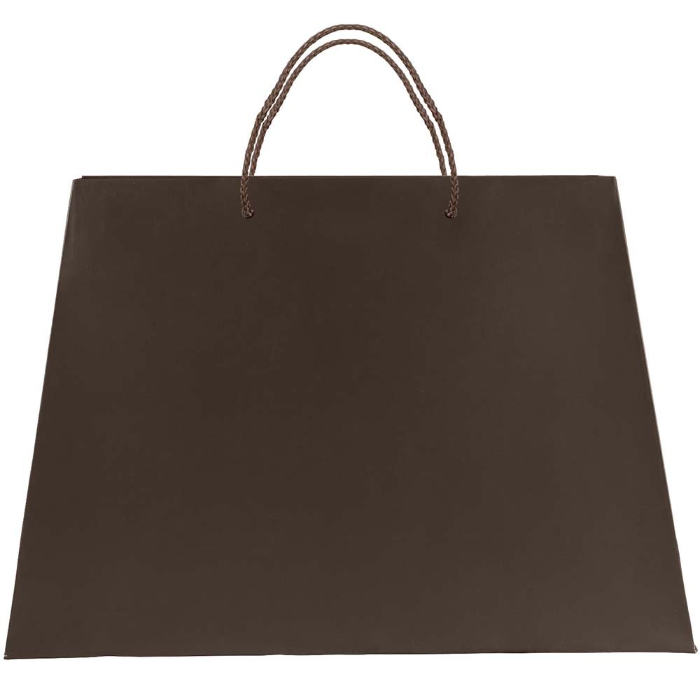 JAM Paper Matte Trapezoid Gift Bags with Rope Handles - 12