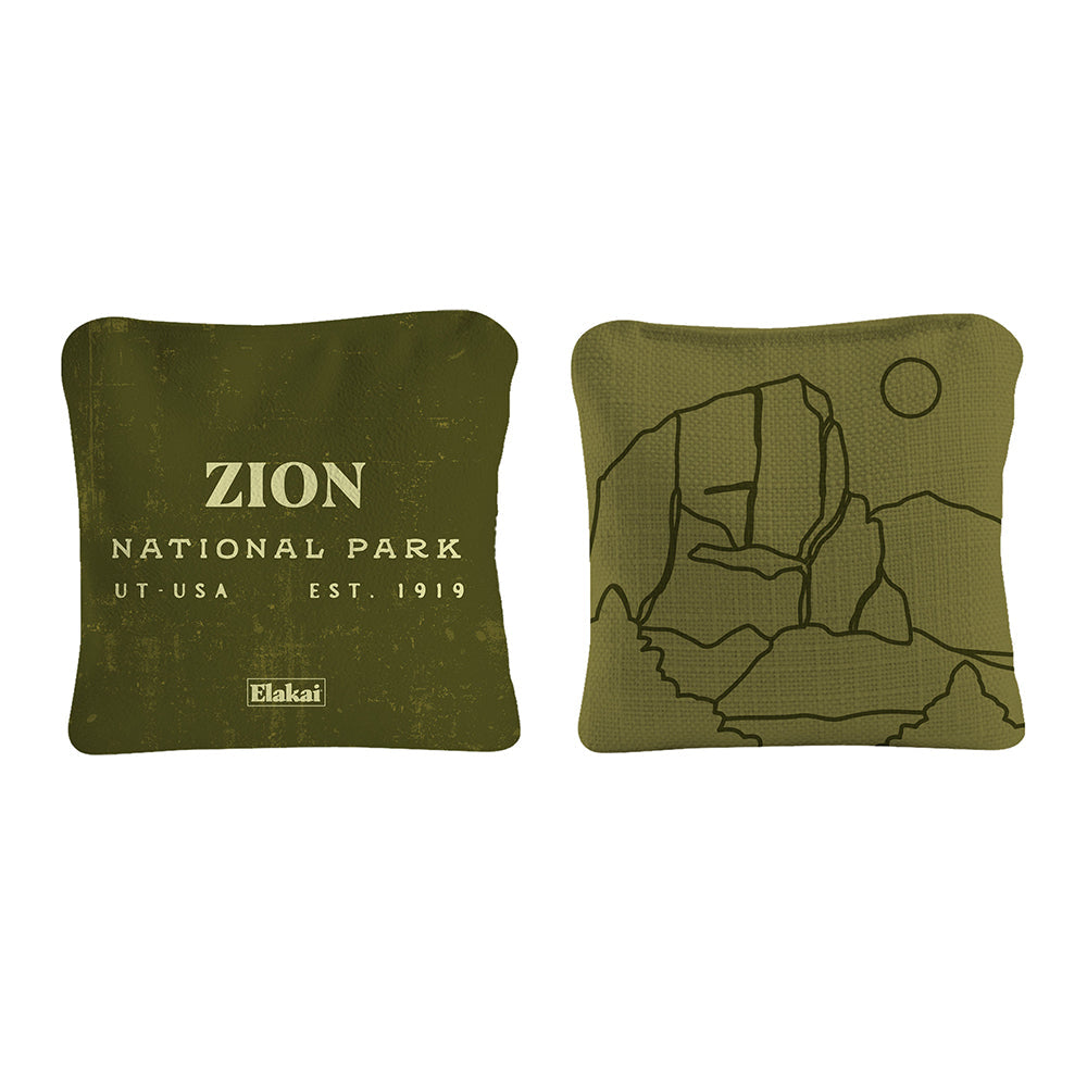 Premium National Parks Zion Cornhole Bags Set - Durable Outdoor Toss Game for Backyard, Tailgating & Camping - Perfect for Picnics, BBQs & Family Gatherings