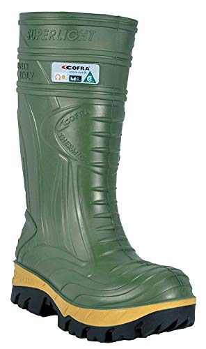 Cofra 00040-CU8.W12 Thermic Metguard EH PR Safety Boots - Dark Green, Size 12 - Heat & Electrical Hazard Protection for Construction & Industrial Work