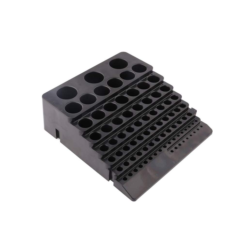 FEIlei Tool Box - Black Drill Bit Storage Case for Milling Cutters & Finishing Tools | Compact Organizer for Workshop, Garage & DIY Projects | Durable Tool Holder for Professionals & Hobbyists