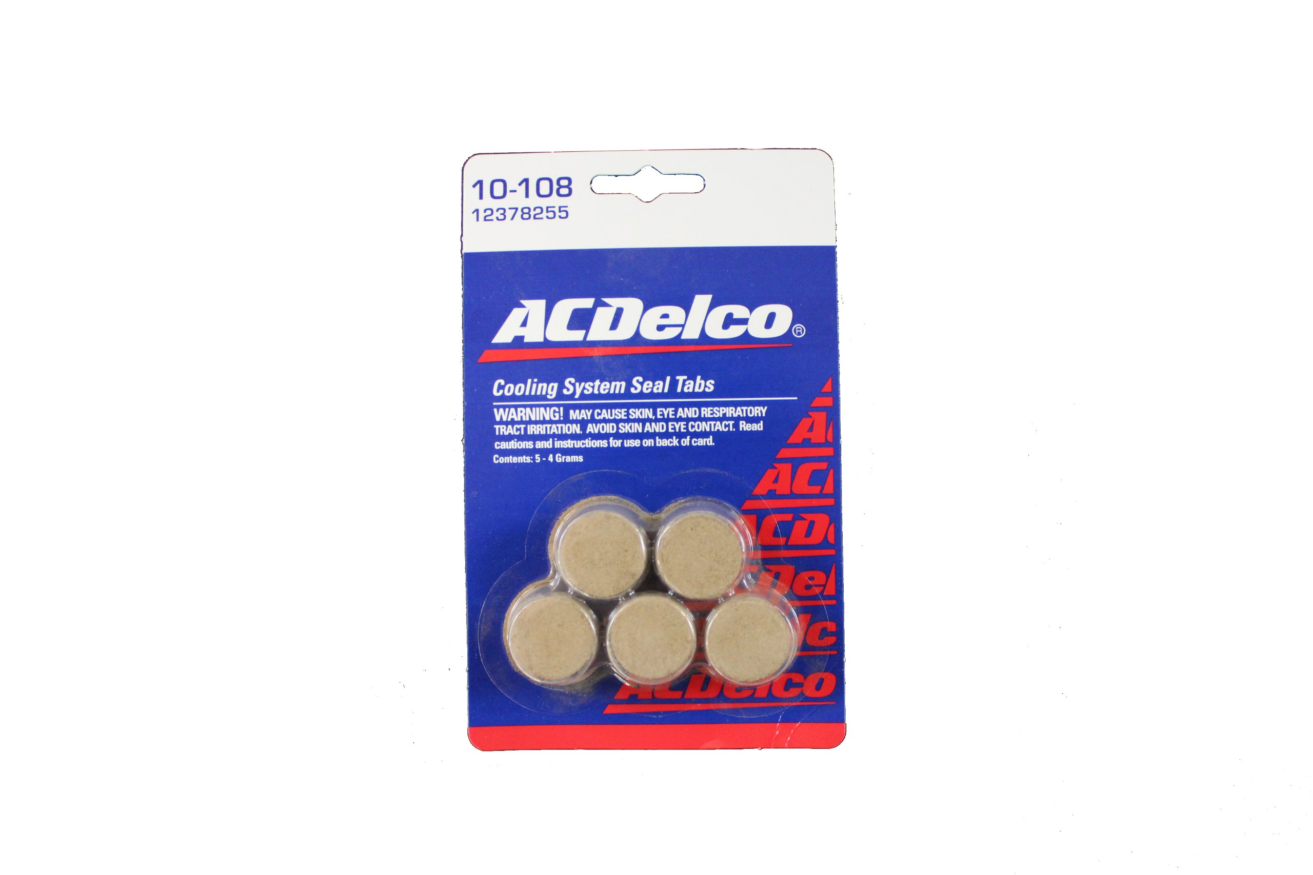 Genuine GM Fluid 12378255 Cooling System Seal Tablet - 4 Grams, Pack of 5 - Prevent Leaks & Protect Engine - Perfect for GM Vehicles, Trucks & SUVs