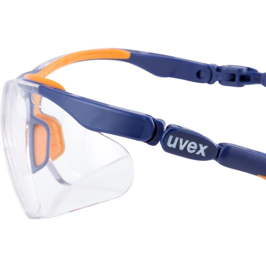 Uvex I VO Clear Safety Glasses 9160 265 - ANSI Z87.1 Certified Protective Eyewear for Construction, Woodworking & Lab Work