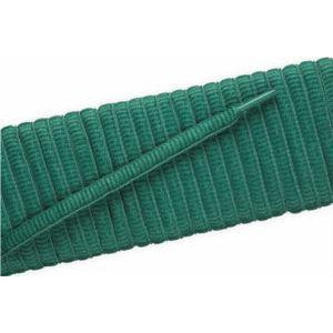 Oval Athletic Shoelaces - Kelly Green (2 Pair Pack) | Durable Non-Slip Shoe Laces for Running, Basketball & Sneakers