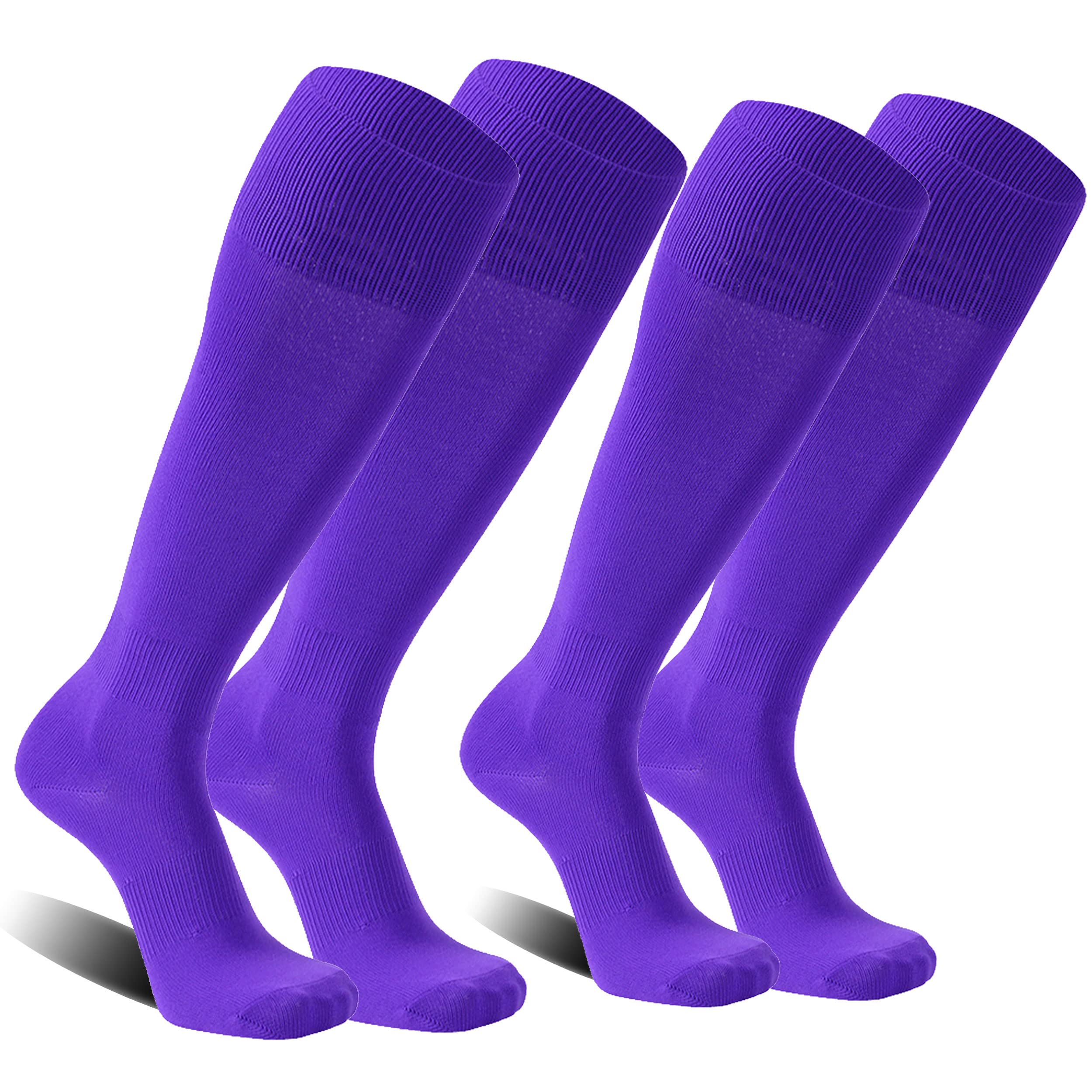 FOOTPLUS Unisex Baseball Softball Socks - Over Knee High Sports Socks for Rugby, Soccer & Homecoming - Breathable Athletic Socks for Men & Women - Perfect for Games, Practice & School Events