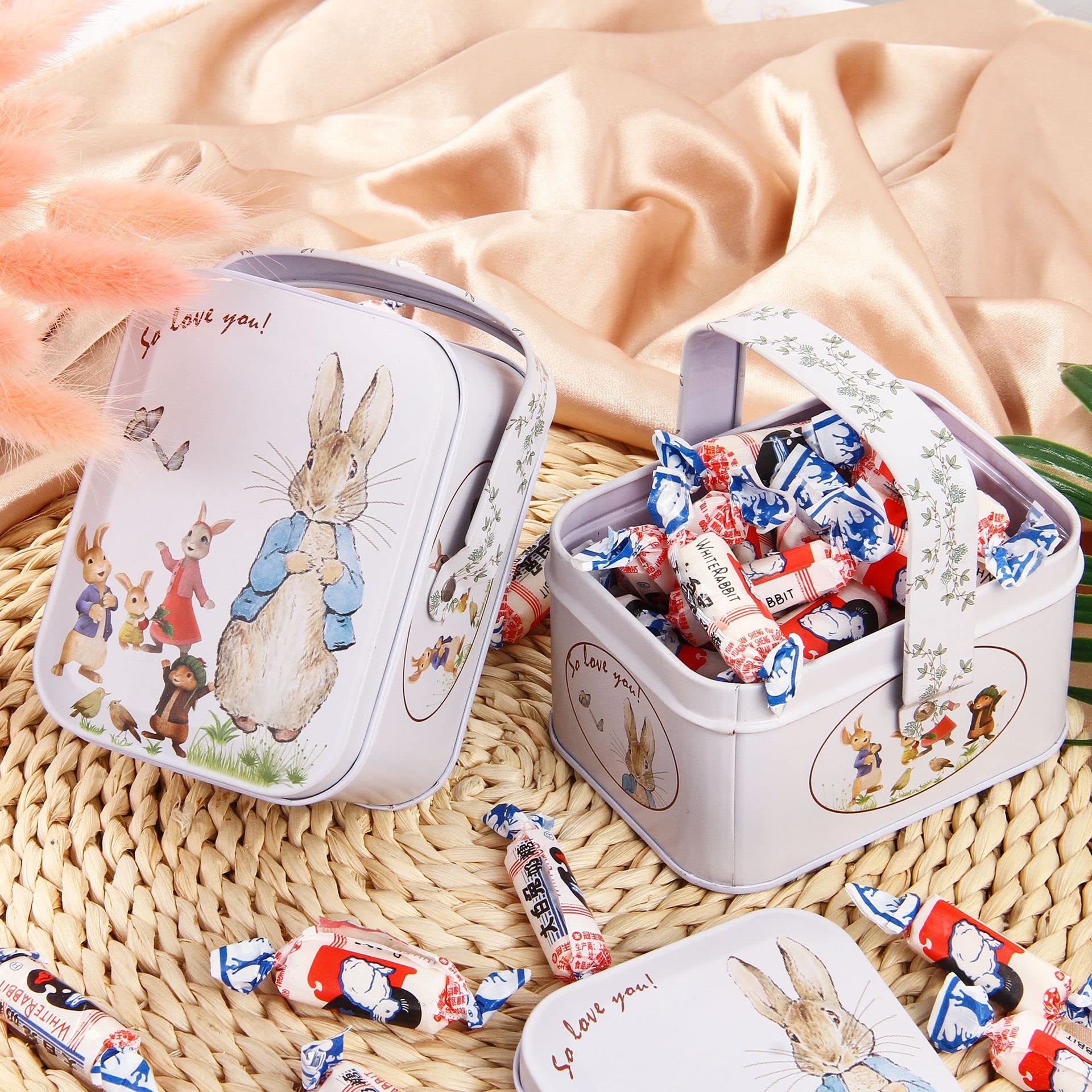 White Rabbit Toffee Candy Gift Box - 170g (6oz) Classic Chinese Milk Candy, Perfect for Easter Gifts, Birthday Presents & Holiday Treats