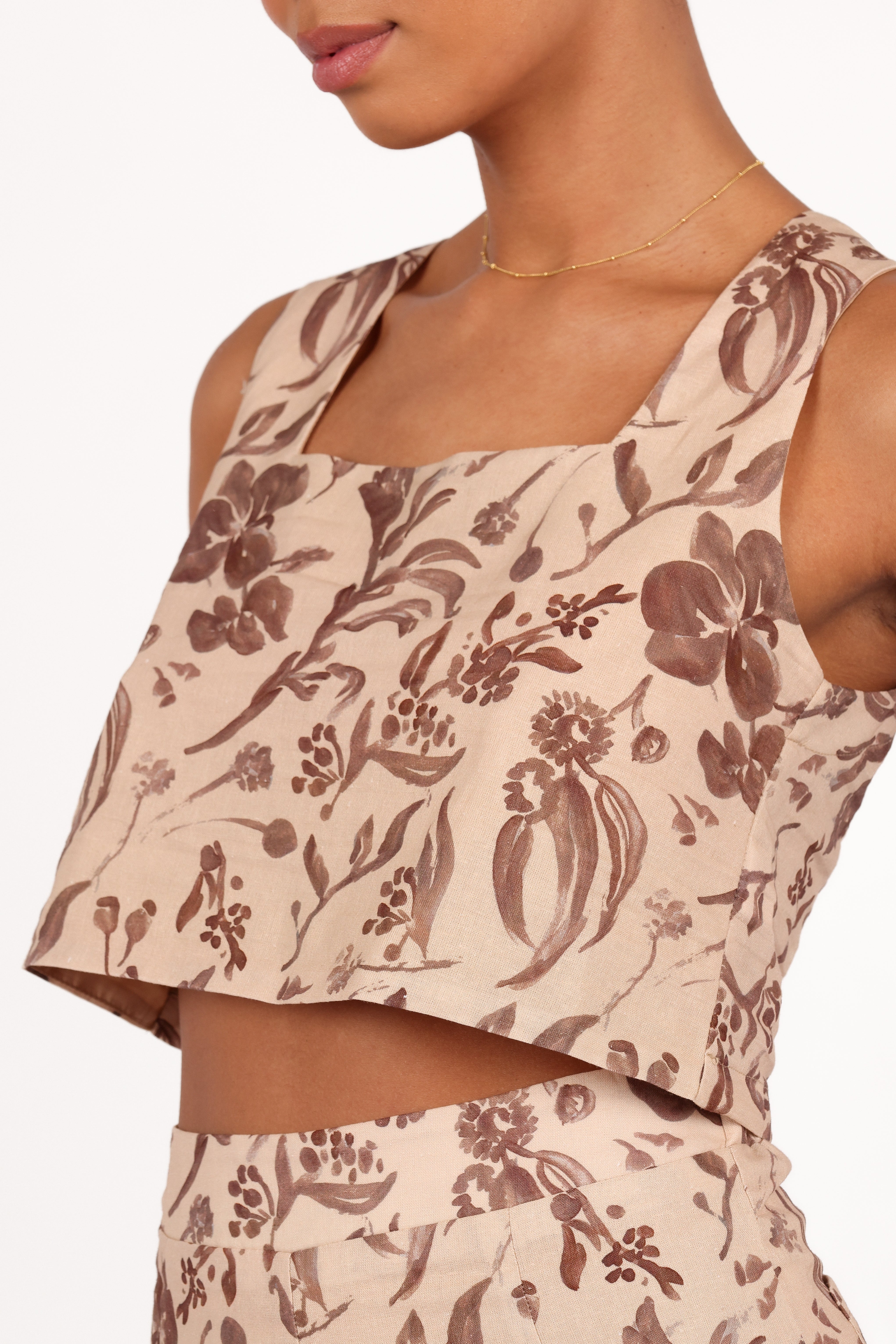 Irina Top Wild Orchid Print Women's Blouse - Elegant Floral Shirt for Casual Wear, Office & Date Night Outfits