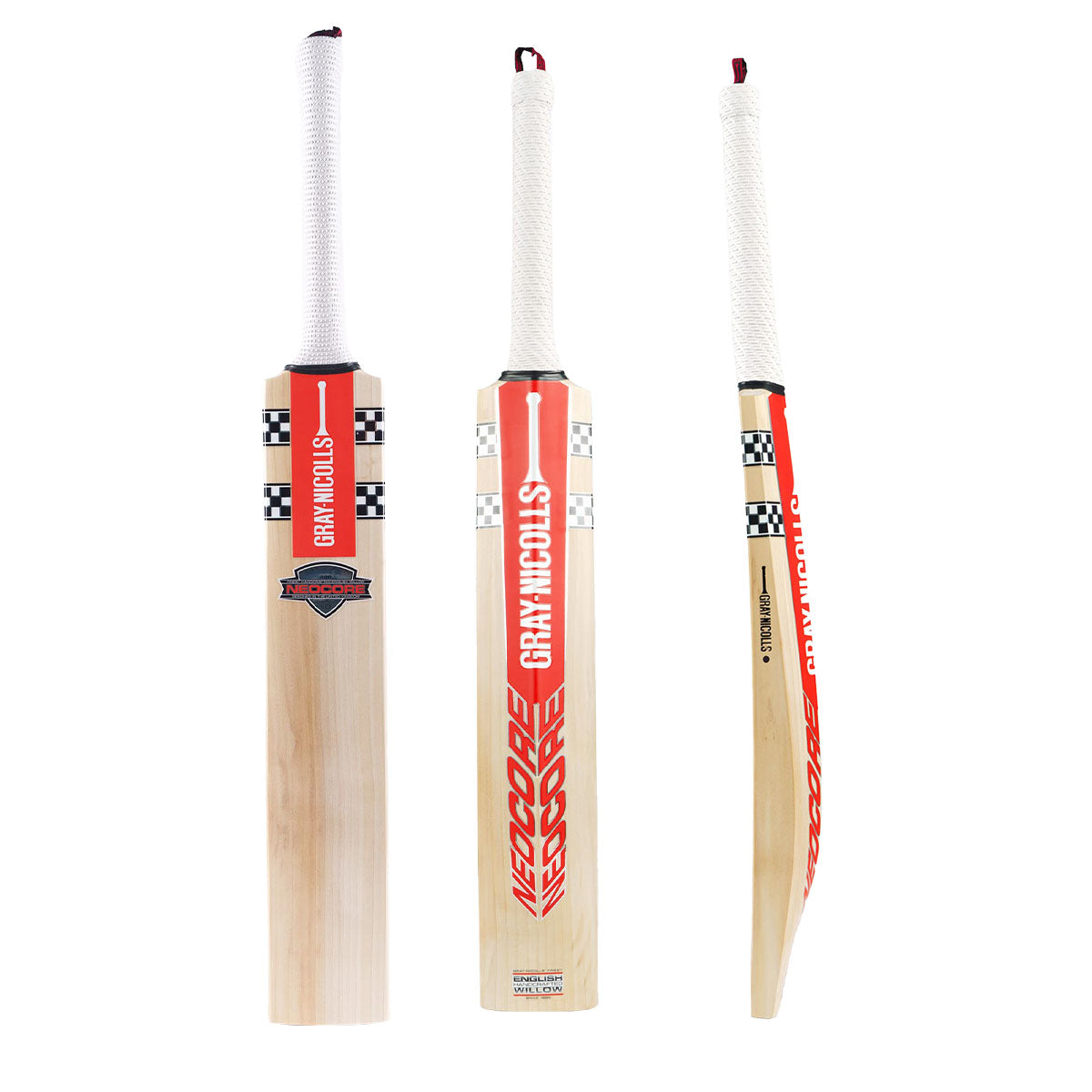 Gray Nicolls Neocore 500 English Willow Cricket Bat - Premium Performance for Professional & Club Players - Perfect for Matches & Training Sessions