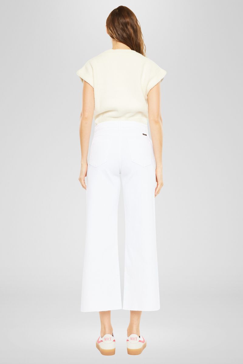 Dianella High Rise Crop Wide Leg Jeans for Women - Trendy Distressed Denim Pants for Casual Outfits & Streetwear Fashion