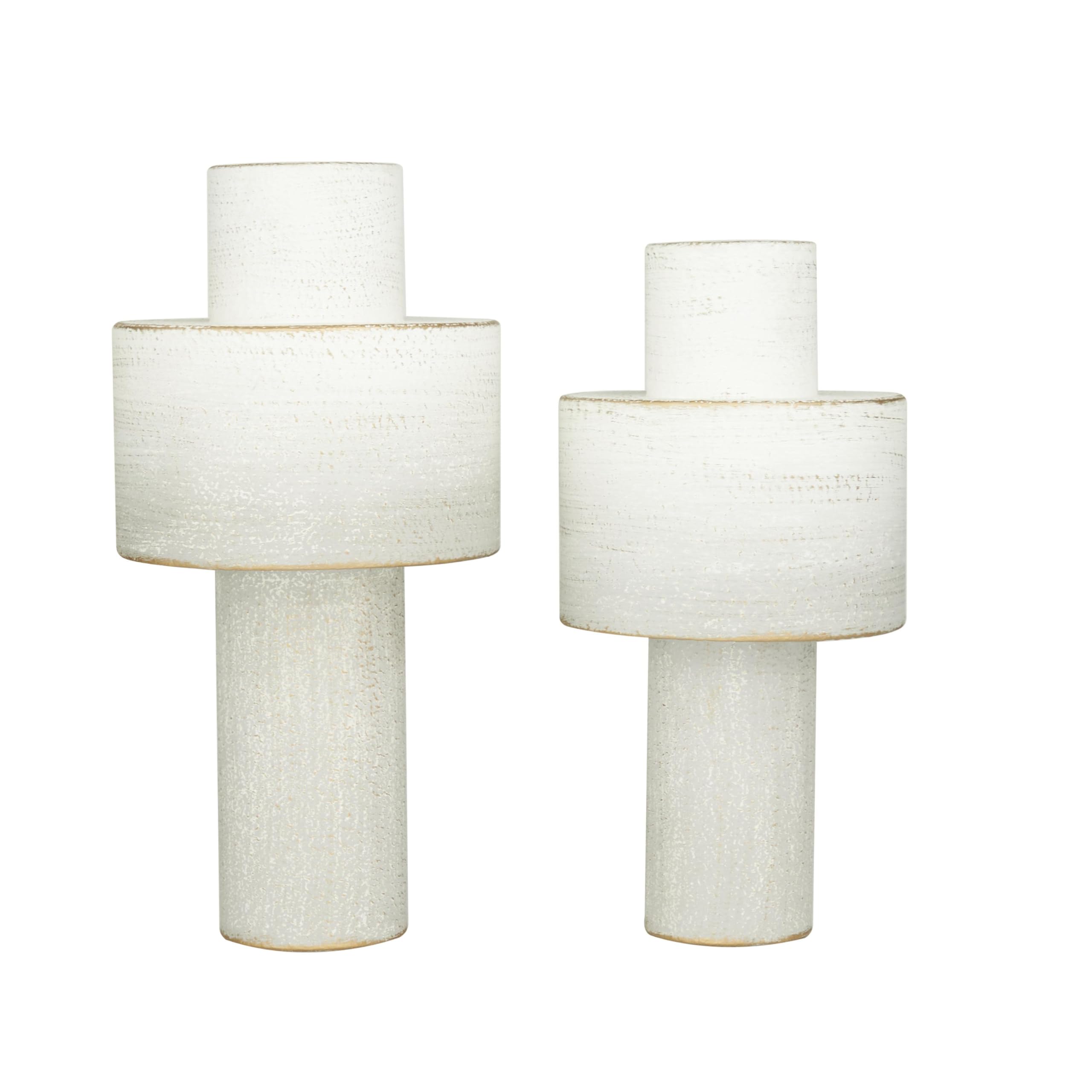 CosmoLiving by Cosmopolitan Metal Decorative Vase Set of 2 - 16