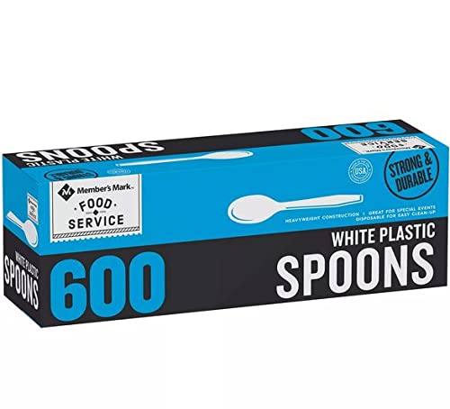 Premium Heavyweight White Plastic Disposable Cutlery Set - Spoons, Forks & Knives - Ideal for Home, Office, Picnics, Parties & Outdoor Dining
