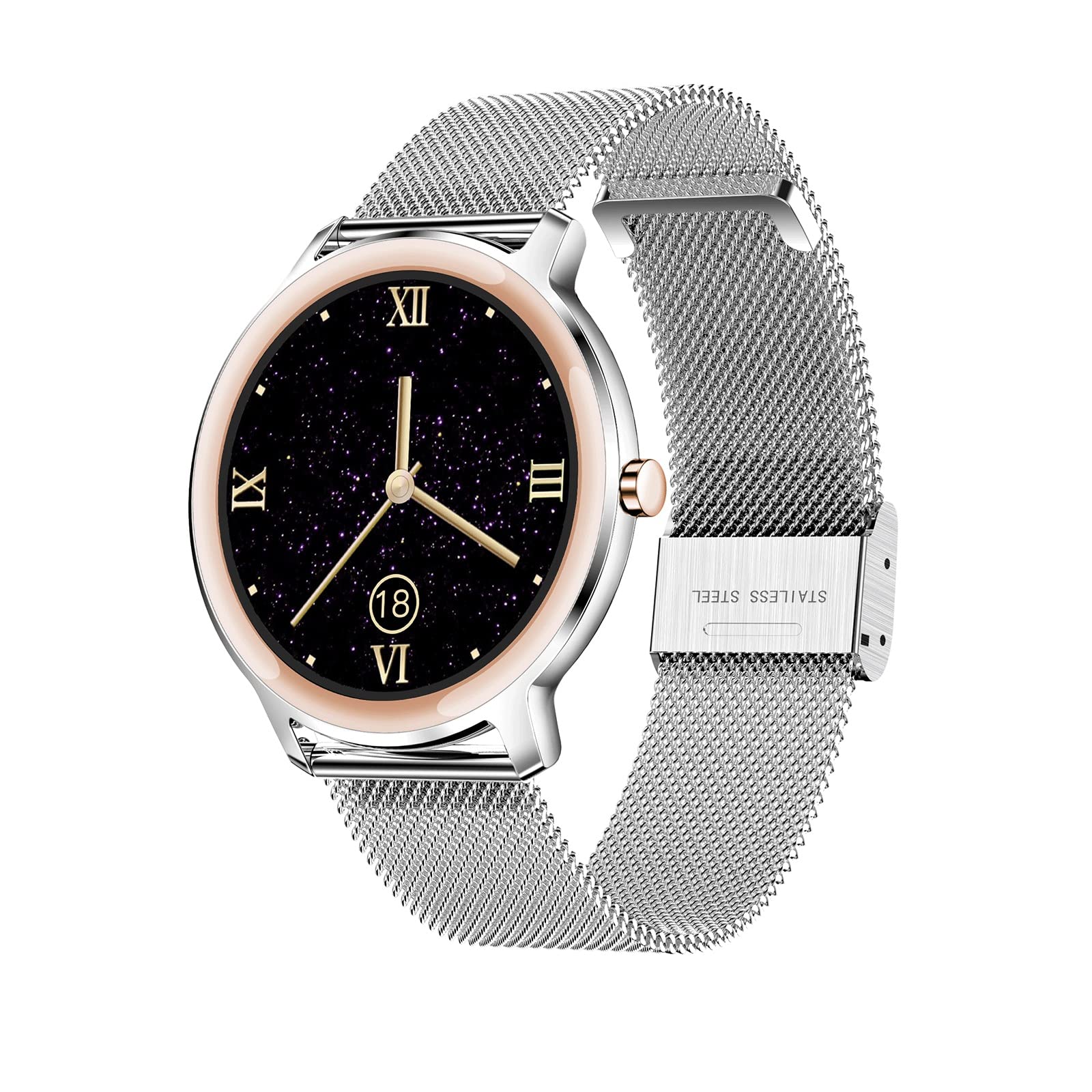 Fitness Tracker Smart Watch with Heart Rate Monitor, Sleep Tracking & IP67 Waterproof - Activity Tracker with Pedometer for Android & iOS (Silver) | Perfect for Running, Gym Workouts & Daily Health Monitoring