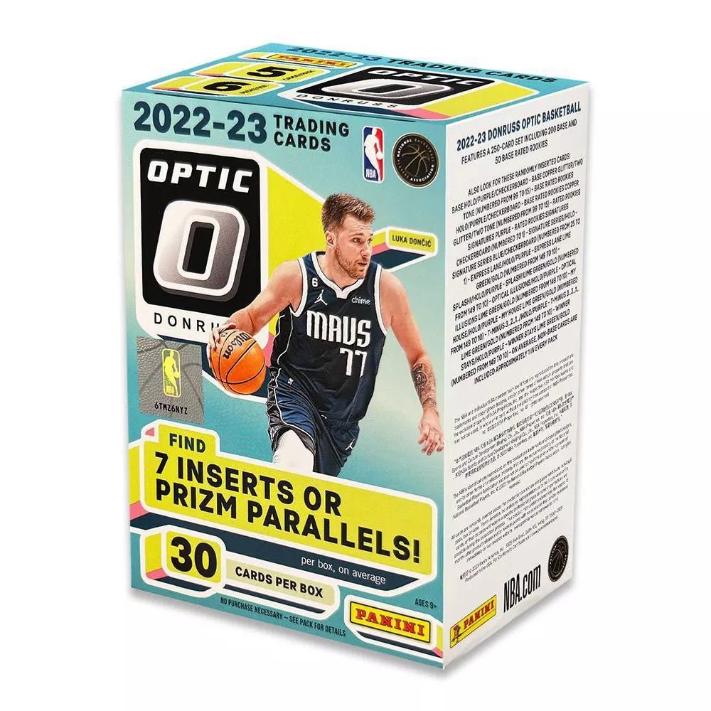 2022-23 Panini Donruss Optic NBA Basketball Blaster Box - Collectible Trading Cards for Basketball Fans - Perfect for Collectors, Gifts, and Game Room Decor
