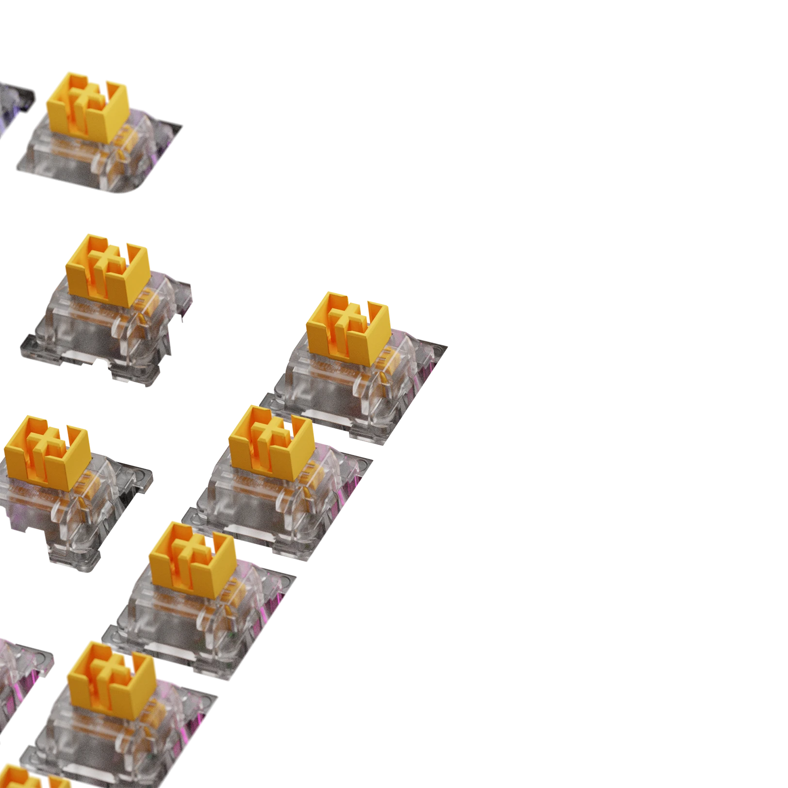 Glorious Panda Switches - Mechanical Keyboard Switches for Gaming & Typing (75g Actuation, ISO Layout) - Perfect for Esports, Office Work & Mechanical Keyboard Enthusiasts