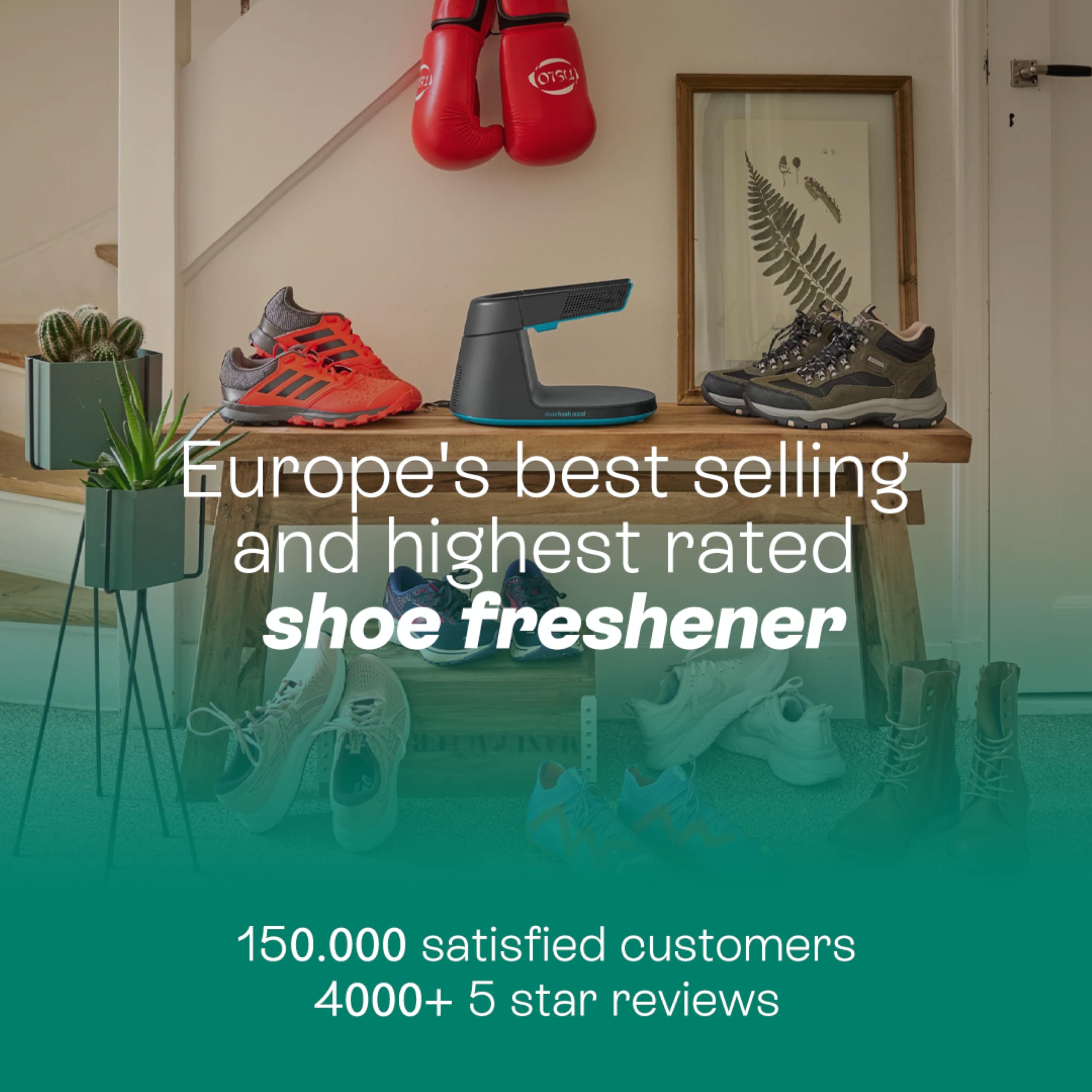 Shoefresh Electric Shoe Deodorizer & Boot Dryer - Eliminates Shoe Odor Quickly - Portable Shoe and Glove Dryer for Home, Gym, and Outdoor Use