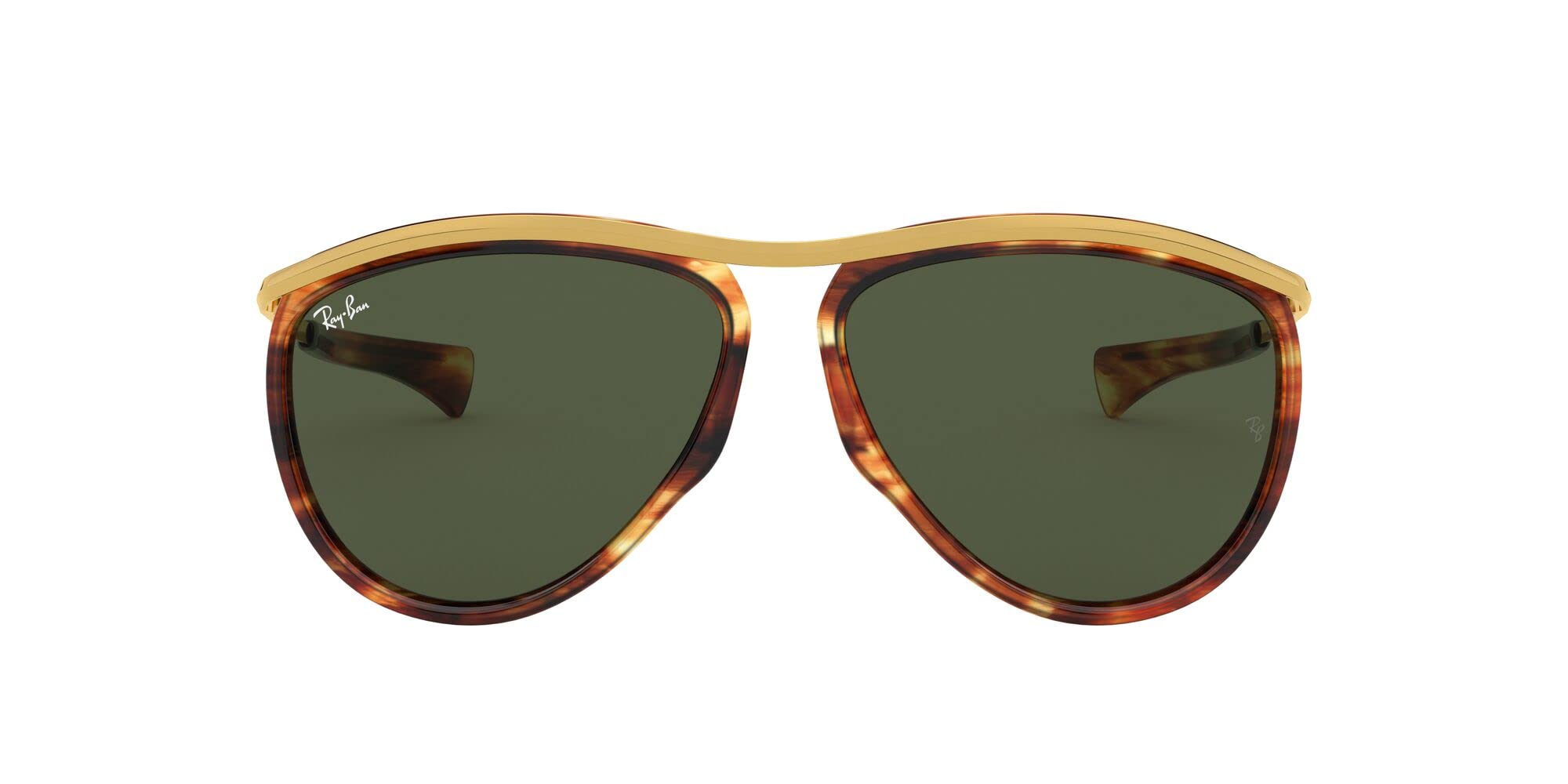 Ray-Ban RB2219 Olympian Aviator Sunglasses - Classic Polarized UV Protection for Men & Women - Perfect for Driving, Travel, and Outdoor Activities