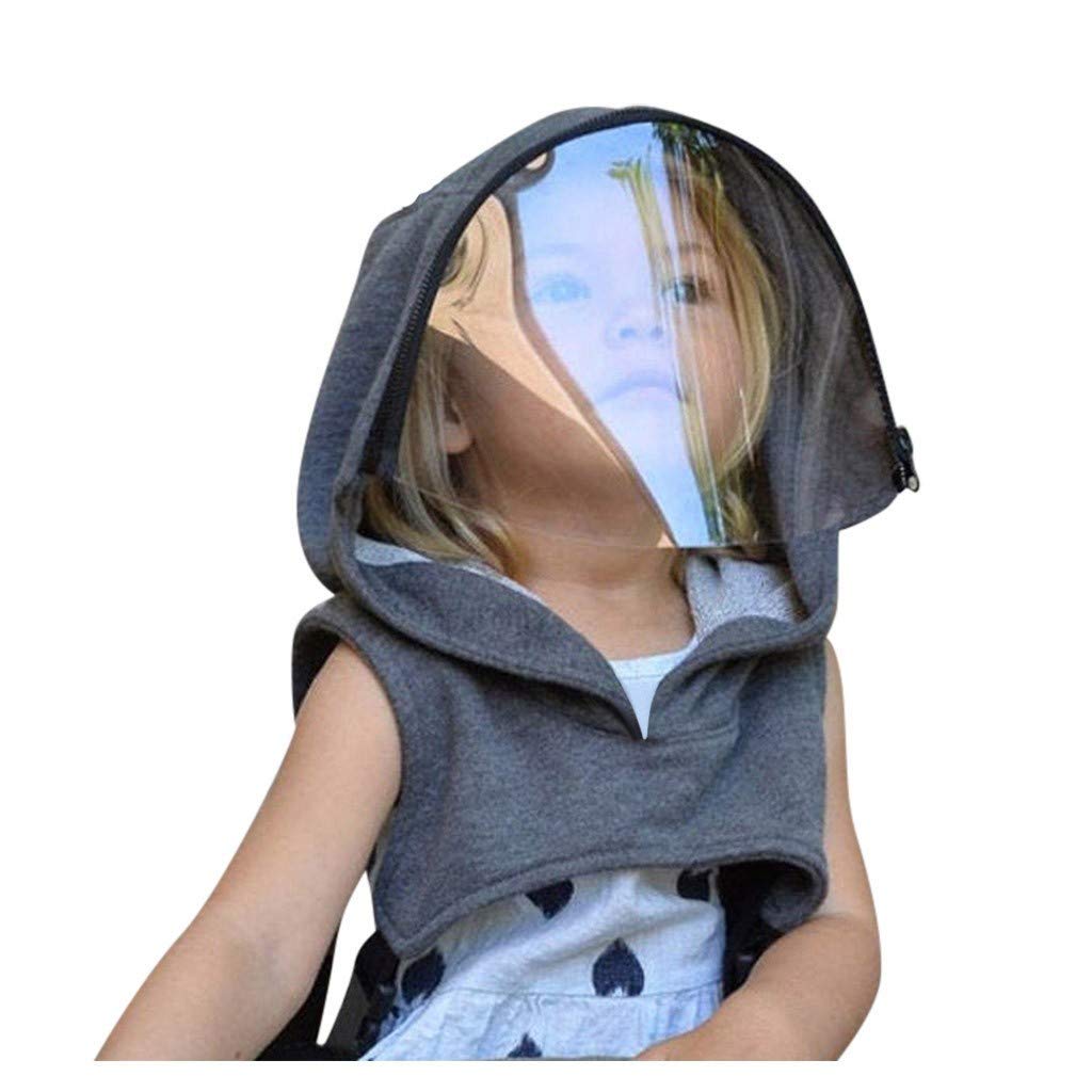 Reusable Kids Clear Face Shield with Removable Hood - Protective Sports Headband for Children | Perfect for Outdoor Play, Cycling, and School Activities