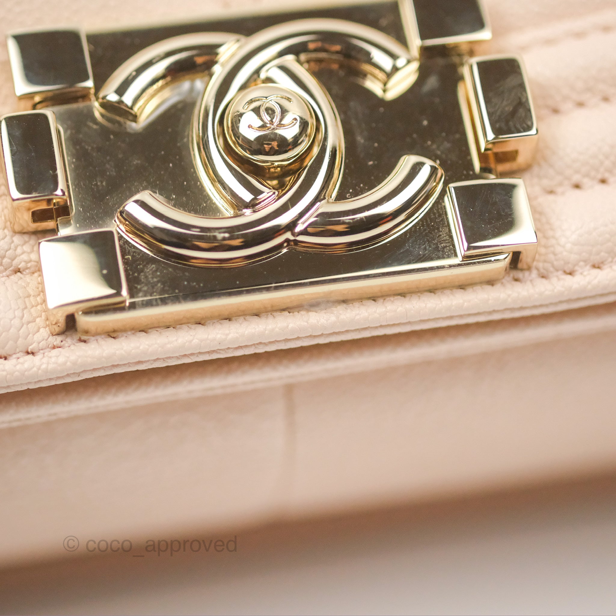 Chanel Chevron Medium Boy Bag in Light Pink Caviar Leather with Gold Hardware - Luxury Crossbody Bag for Women, Perfect for Parties & Evening Events