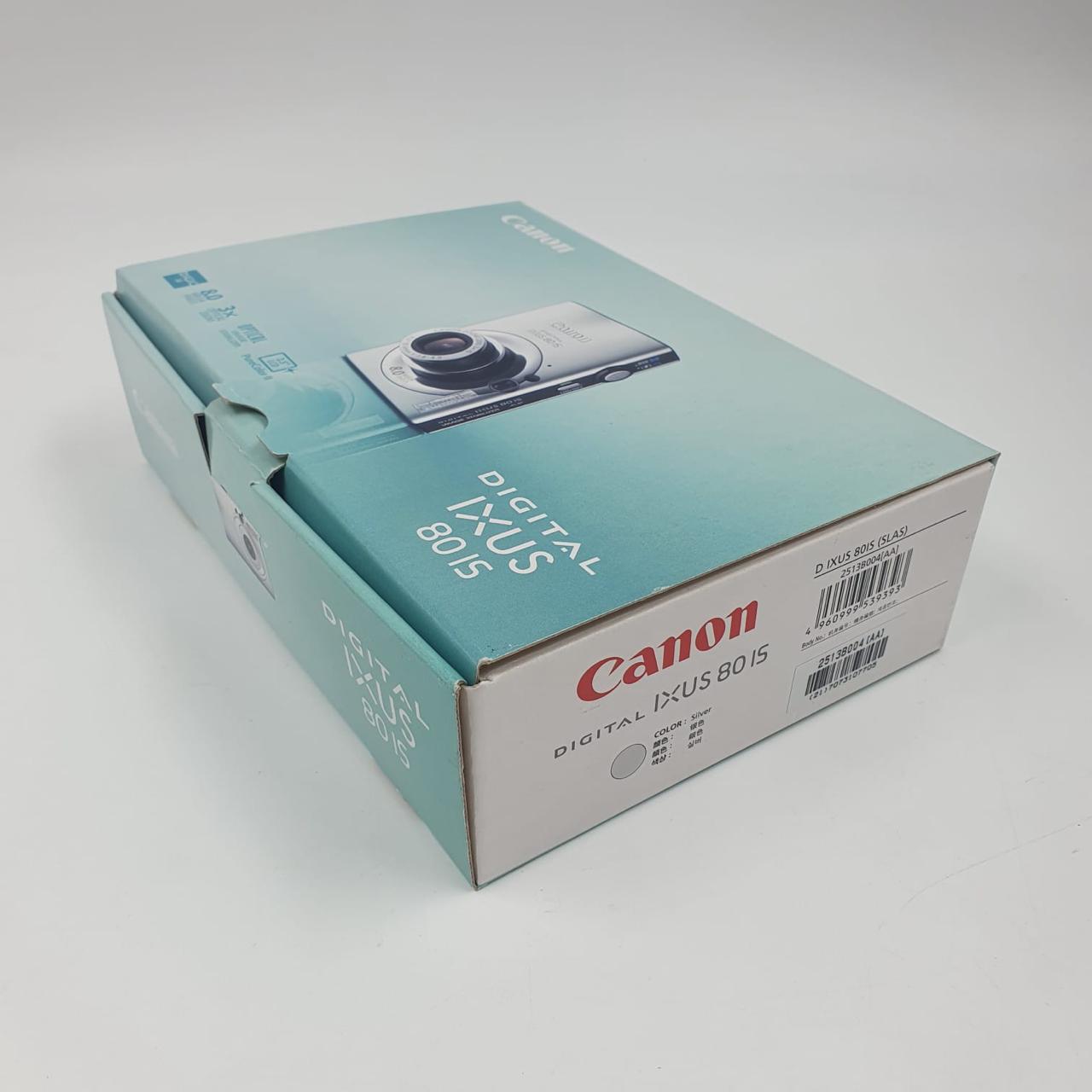 Canon Digital IXUS 80 IS 8MP Digital Camera with 3x Optical Zoom - Boxed (Perfect for Travel Photography, Family Events & Everyday Use)