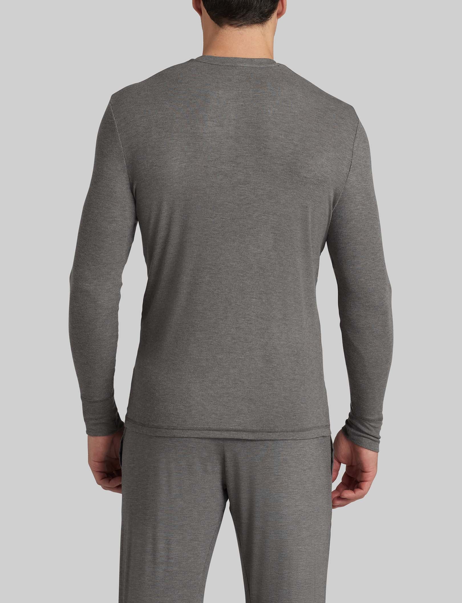 Premium Men's Henley Shirt & Jogger Pajama Set - Soft Cotton Lounge Wear for Relaxing at Home, Sleepwear & Comfortable Outfit for Lounging, Travel & Casual Wear