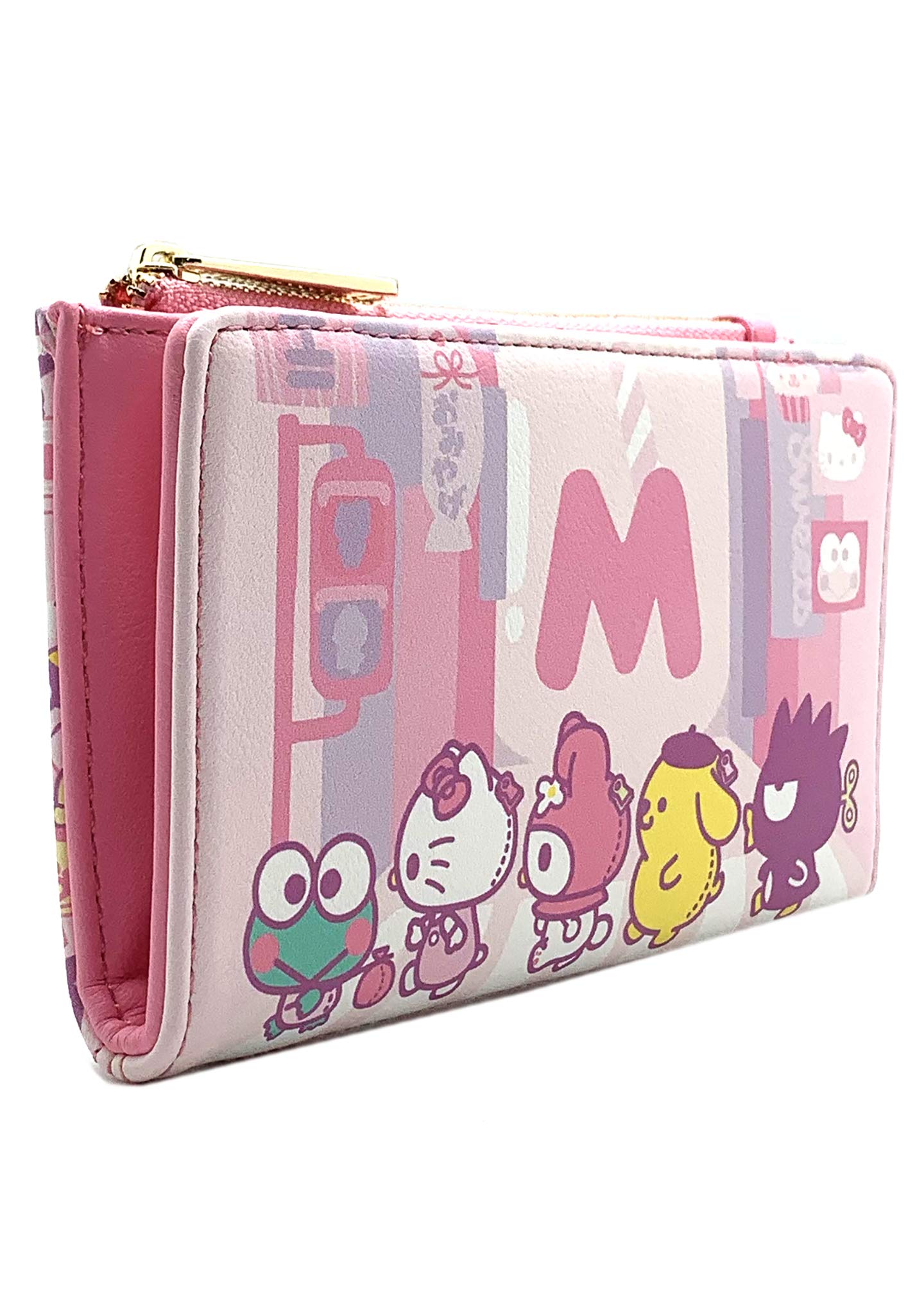 Loungefly Sanrio Hello Kitty Kawaii Faux Leather Wallet for Women - Cute Cartoon Character Crossbody Wallet for Daily Use, Travel & Gift Giving