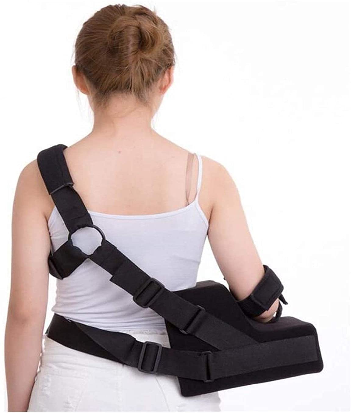 Arm Sling Shoulder Brace - Adjustable Left or Right Arm Support with Abduction Pillow & Exercise Ball for Shoulder, Wrist & Elbow Injuries | Ideal for Post-Surgery Recovery, Sports Injuries & Daily Comfort