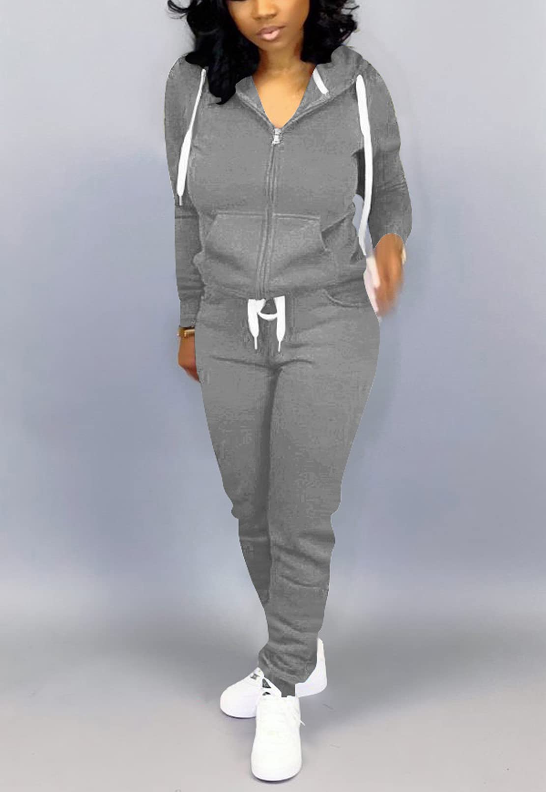 Mrskoala Women's 2-Piece Tracksuit Set - Soft Sweatpants & Hoodie Jogging Suit for Workout, Lounge & Running with Pockets - Perfect for Gym, Yoga & Casual Wear