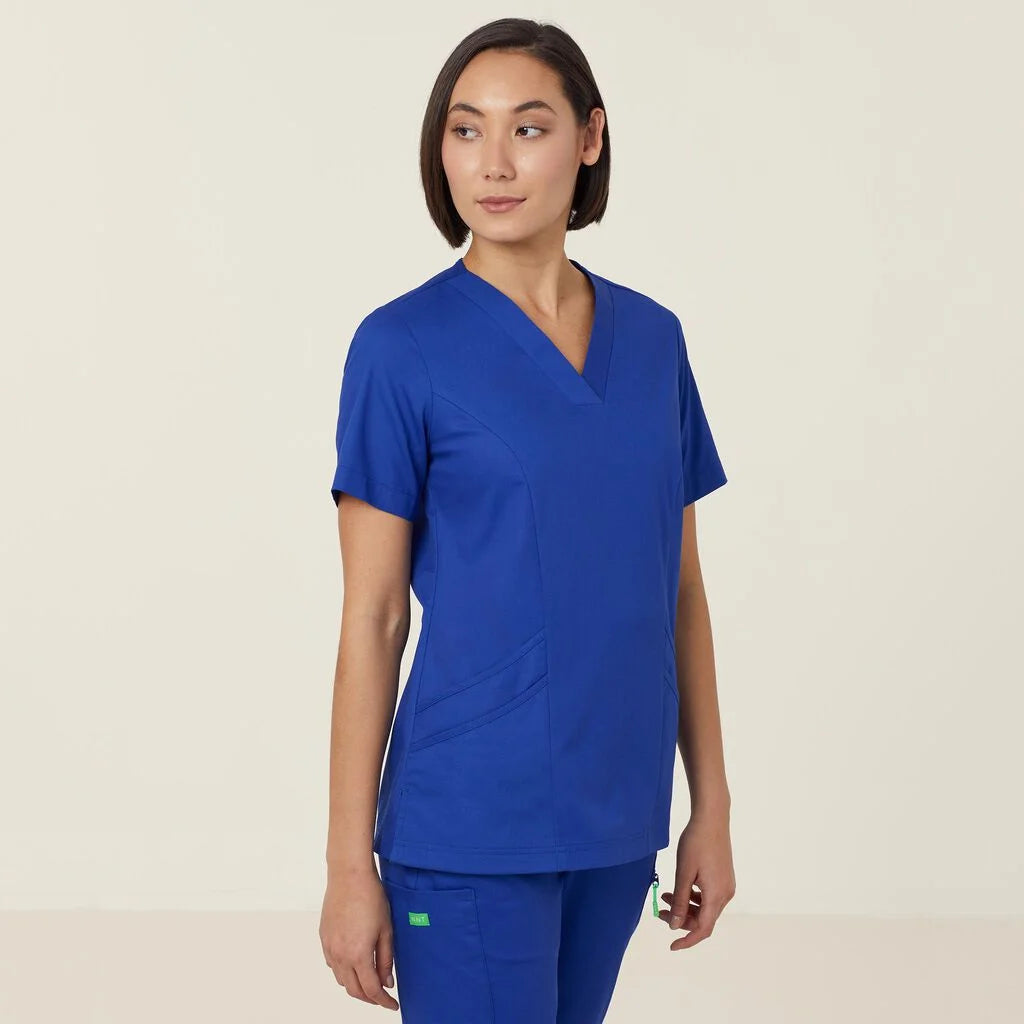 Next Generation Antibacterial Active Florence Scrub Top - Breathable Medical Uniform for Nurses & Healthcare Professionals - Perfect for Hospitals, Clinics & Long Shifts