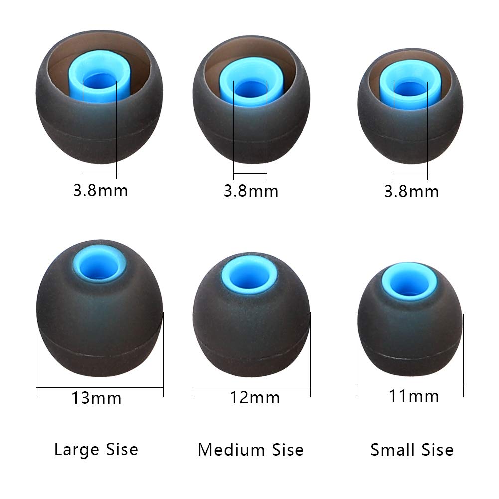 Premium Earbud Tips Replacement Set - 9 Pairs (S/M/L) for Secure Fit & Noise Isolation - Compatible with AirPods, Galaxy Buds & Most Wireless Earbuds - Perfect for Workouts, Commuting & Travel