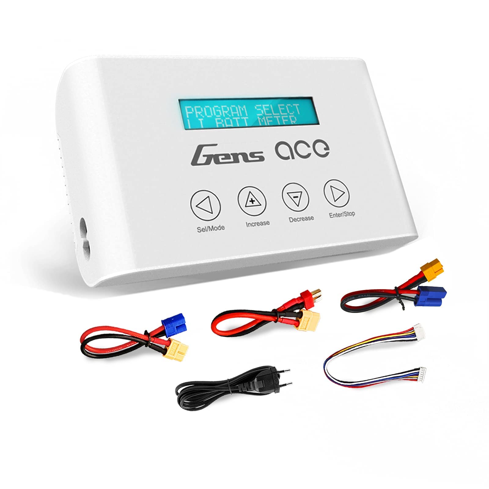 Gens Ace IMARS III Pro 100W 10A Smart Battery Charger for LiPo/Li-ion/LiFe/LiHv (1-6S) & NiMH (3-18S) - LCD Display RC Hobby Charger for Drones, RC Cars, Airplanes and Helicopters