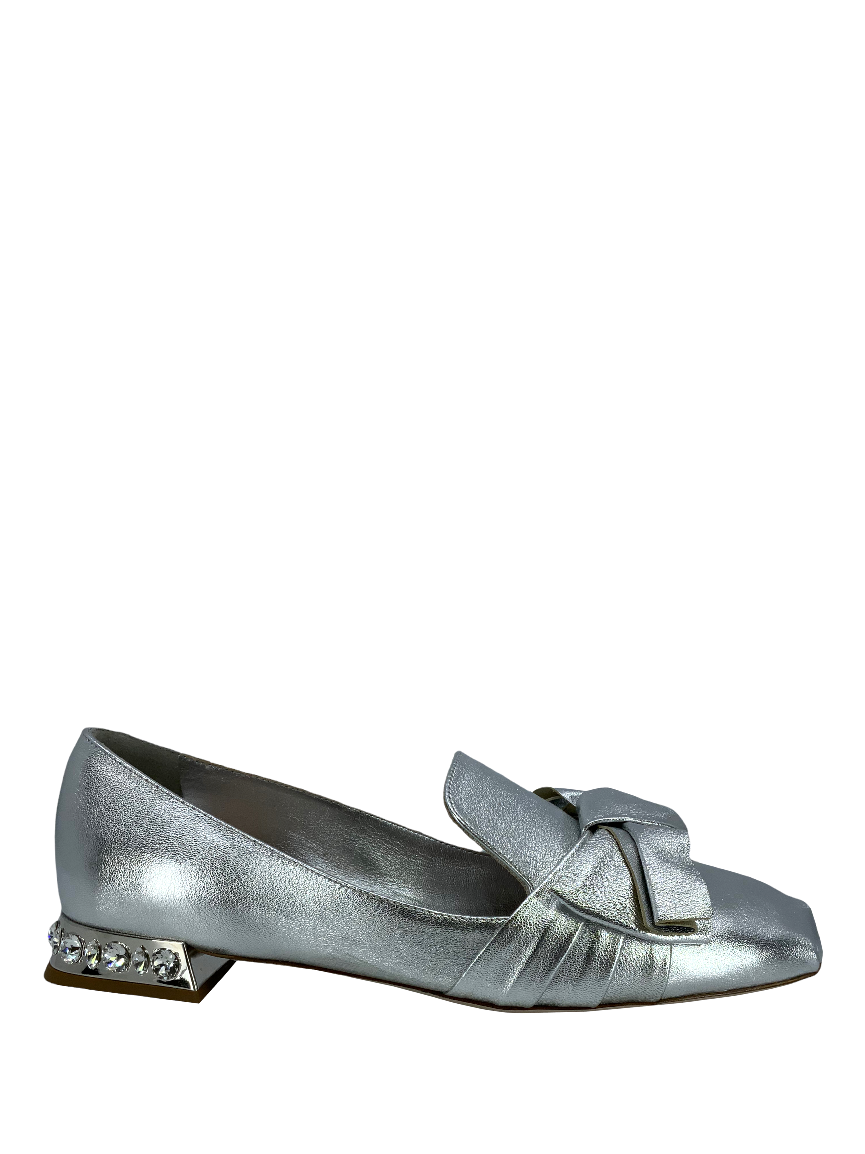 Miu Miu Women's Leather Jeweled Heel Pumps Shoes Size 8.5 - Elegant Dress Shoes for Weddings, Parties & Special Occasions