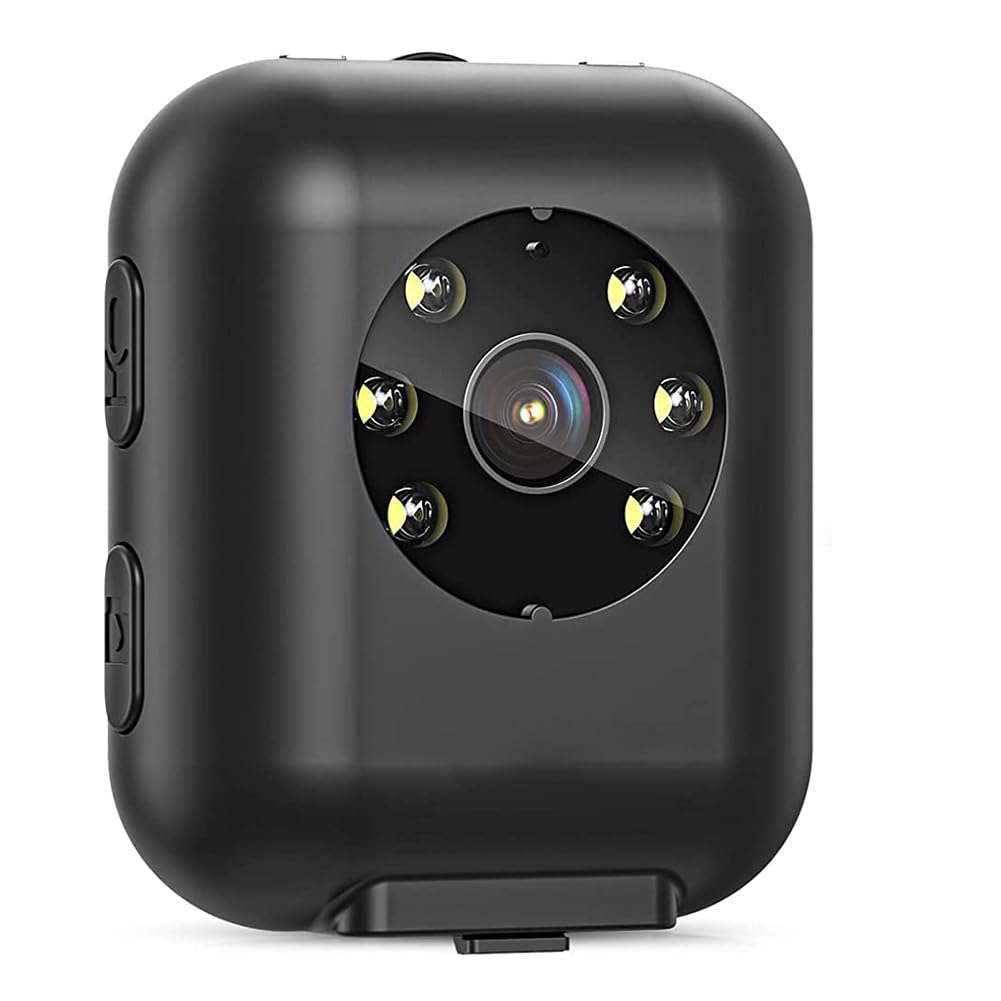 Qyrugcxs 1080P HD Body Worn Camera with 950mAh Battery - 5 Hours Recording Mini Sports Action Camera for Police Security, Outdoor Adventures & Evidence Collection