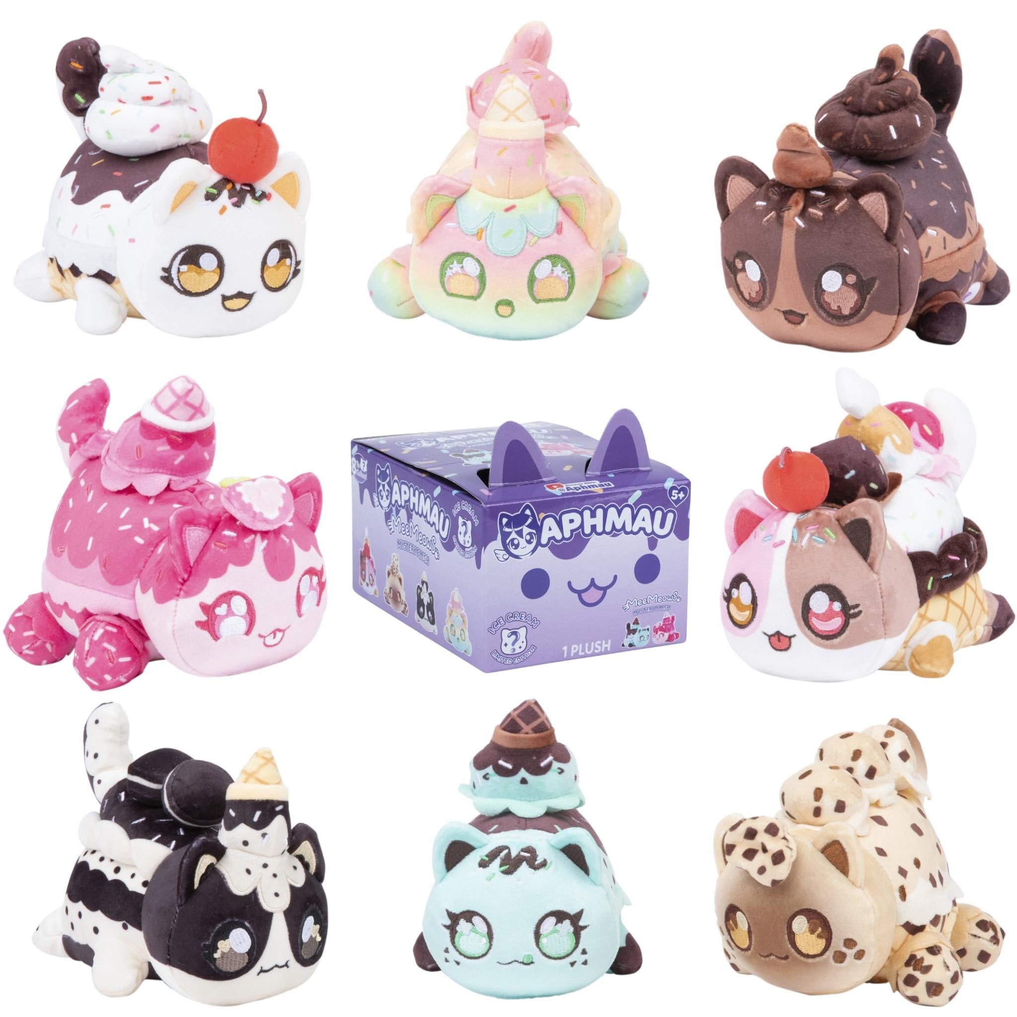 Aphmau MeeMeows Series 6 Mystery Ice Cream Blind Box Collectible Toy - Fun Surprise for Kids & Collectors - Perfect for Birthday Gifts & Party Favors