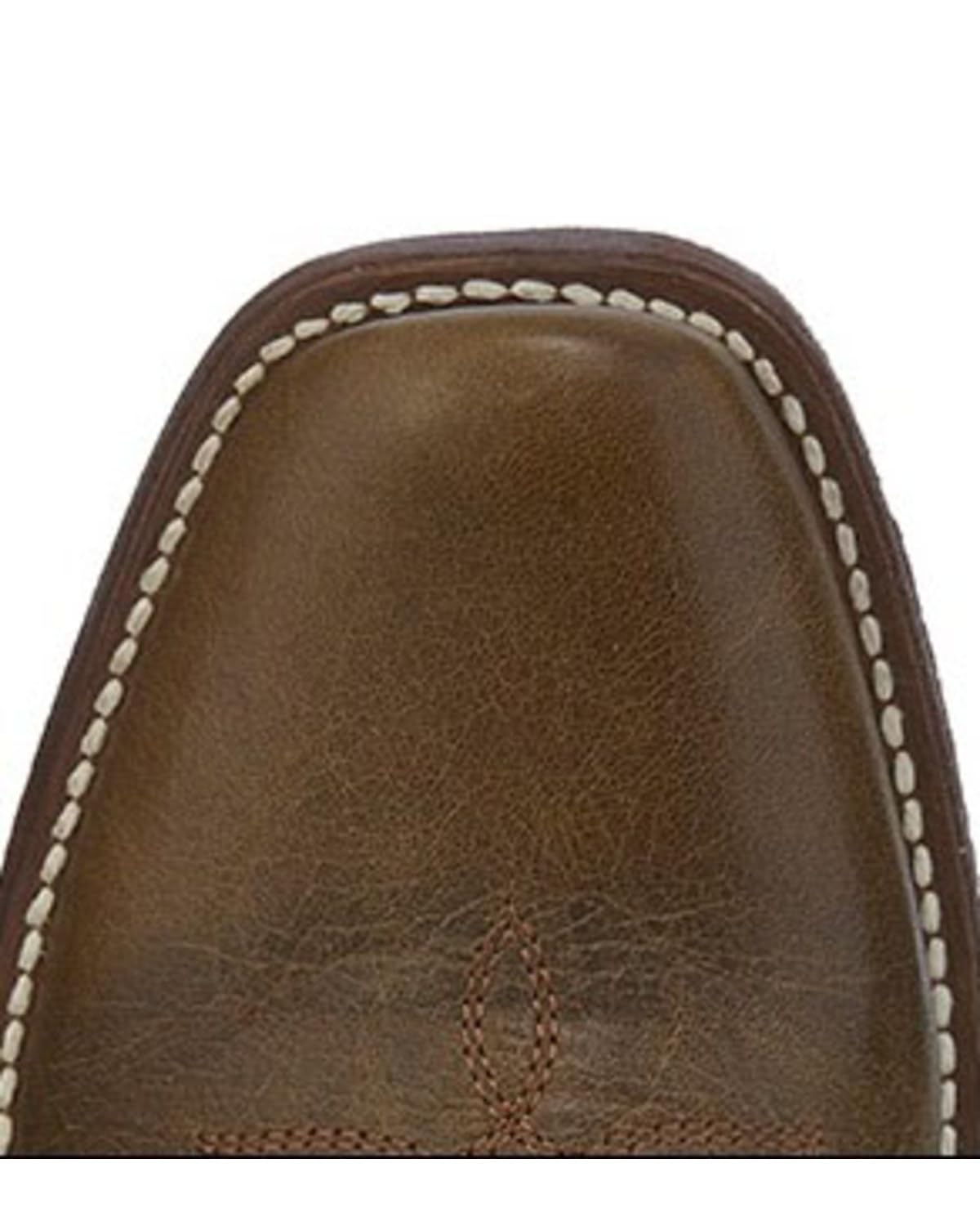 Nocona Men's Deputy Square Toe Brown Cowboy Boots - Western Work & Casual Wear for Ranchers & Outdoor Enthusiasts
