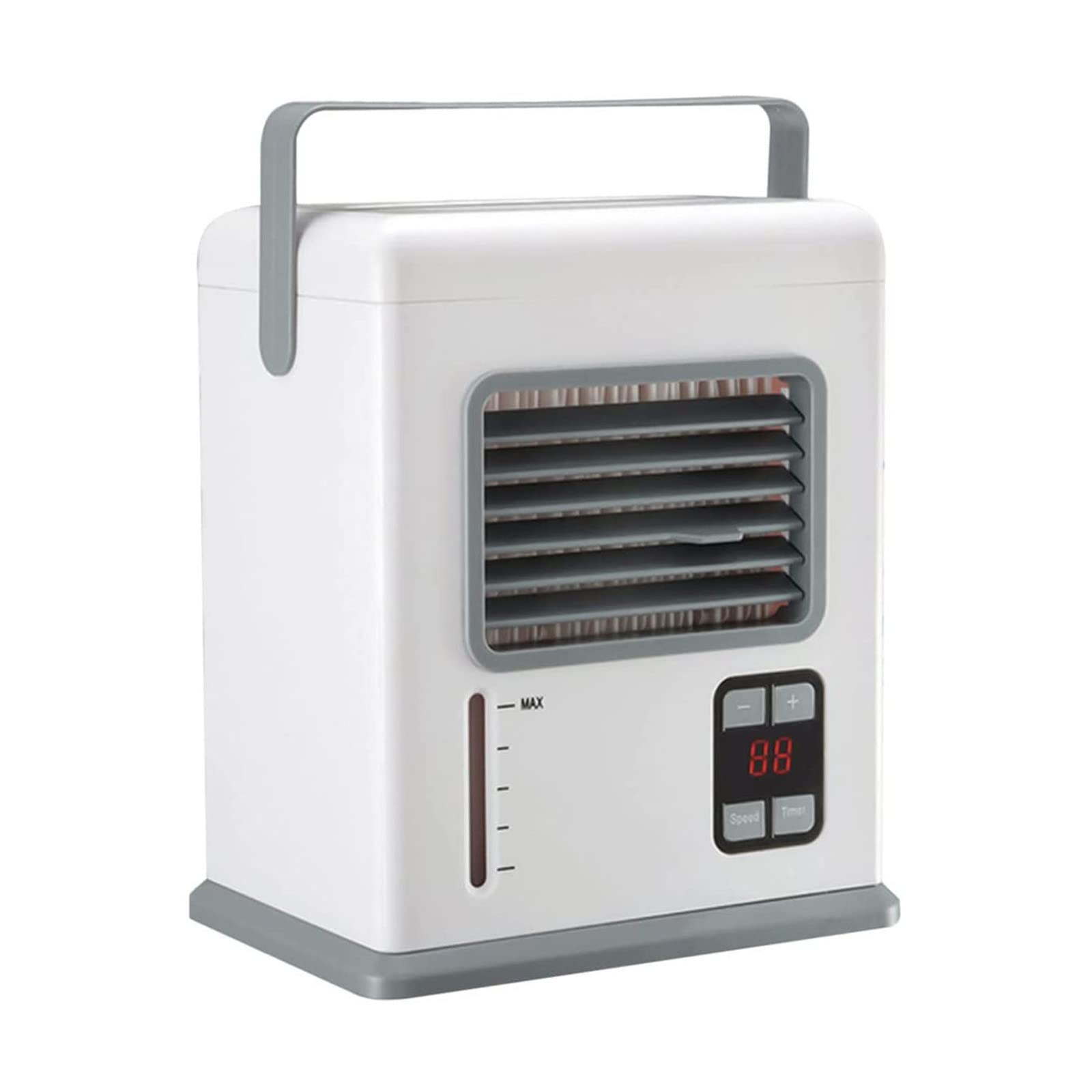 Portable Air Conditioner with 2 Speed & Timer - USB/AC Powered Evaporative Air Cooler for Home, Office, Bedroom - Personal Neck Fan for Cooling on the Go, Travel & Work