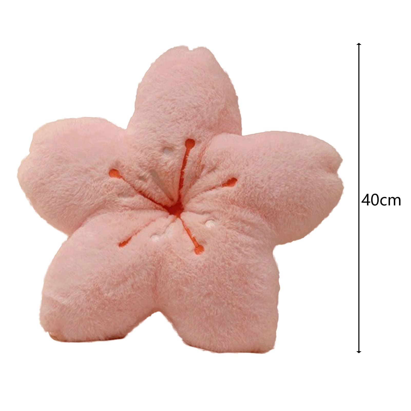 Cherry Blossom Pillow - Kawaii Pink Floral Cushion for Girls Room, Living Room Decor, Soft Plush Tatami Floor Chair Pad - Perfect for Bedroom, Bay Window, Reading Nook & Cozy Relaxation